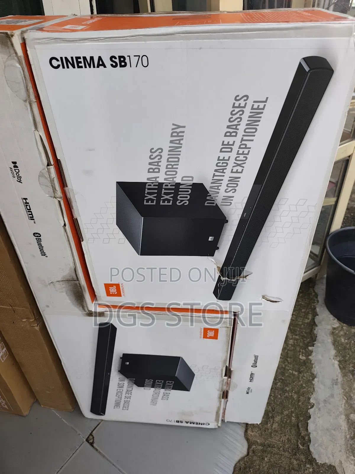 JBL Cinema Sb 170 2.1 Channel Bluetooth Soundbar Speaker