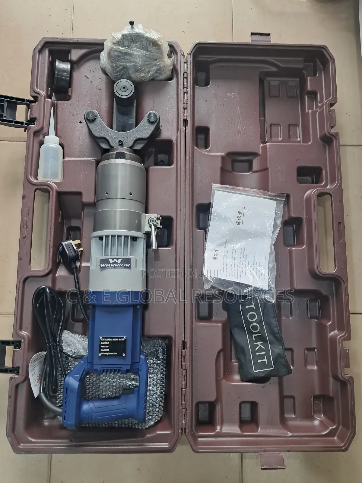 Electric Hydraulic Rebar/Rod Bender (6-25mm)