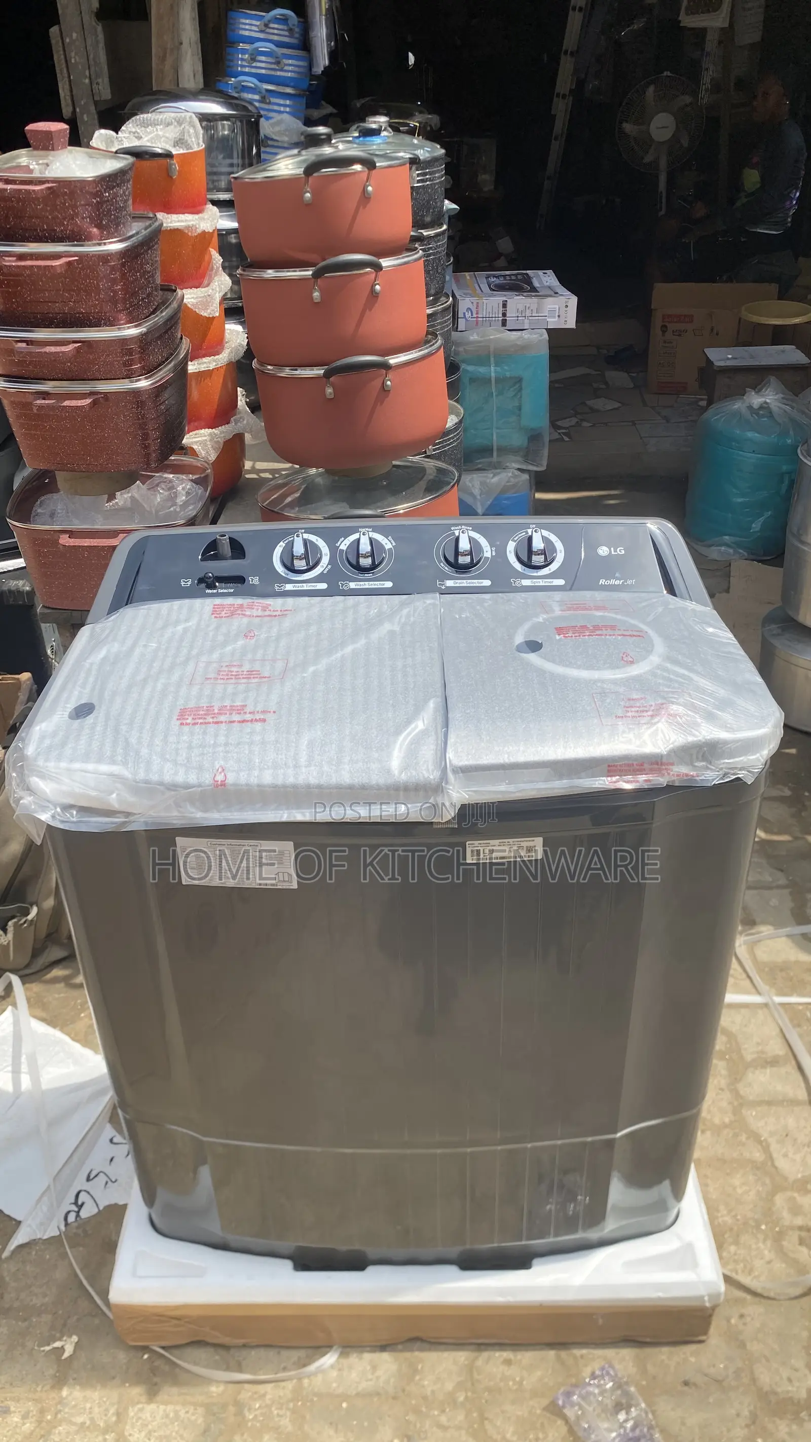 Lg Original Twin Tub 9kg Top Loader Washing Machine