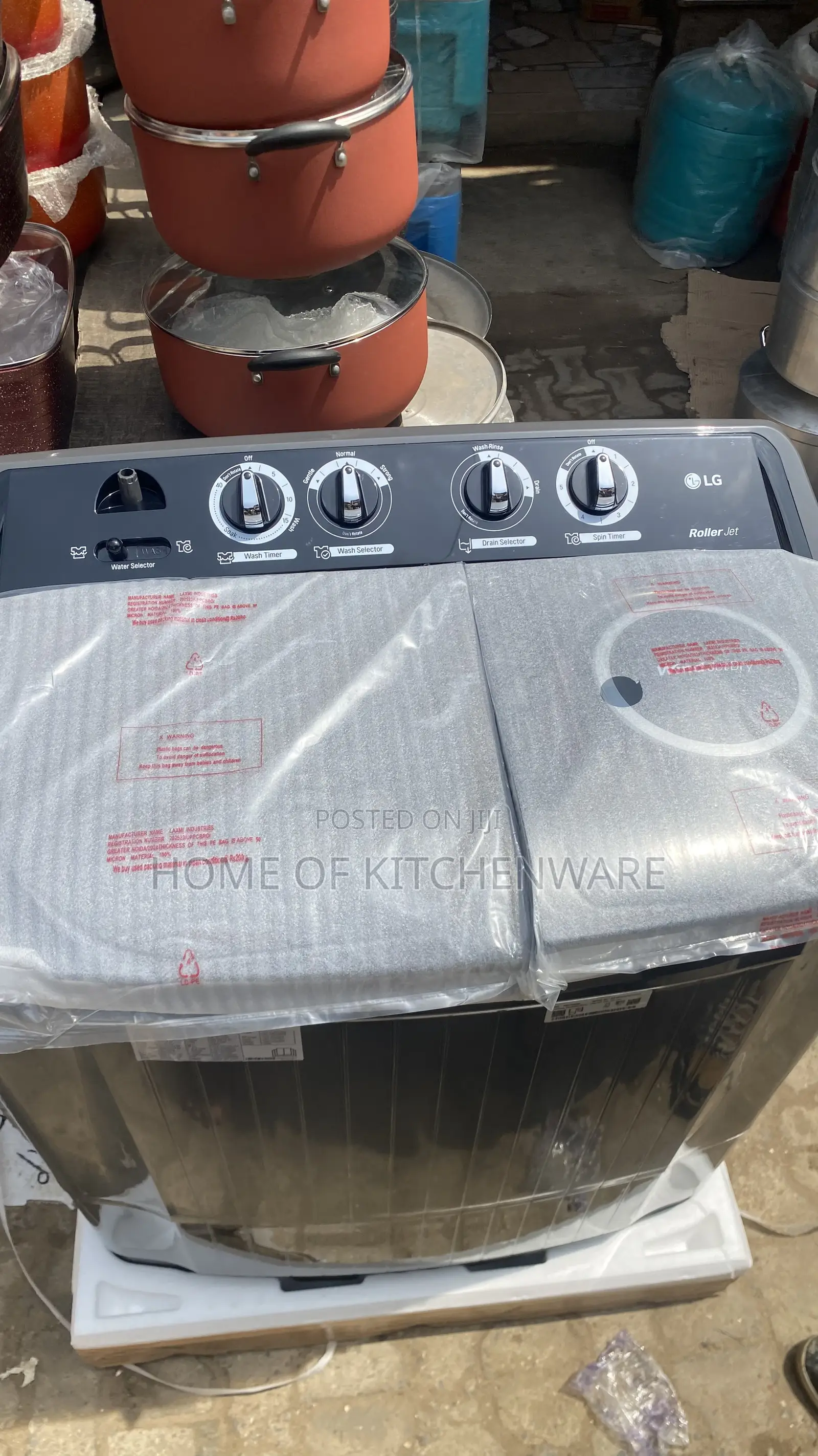 Lg Original Twin Tub 9kg Top Loader Washing Machine