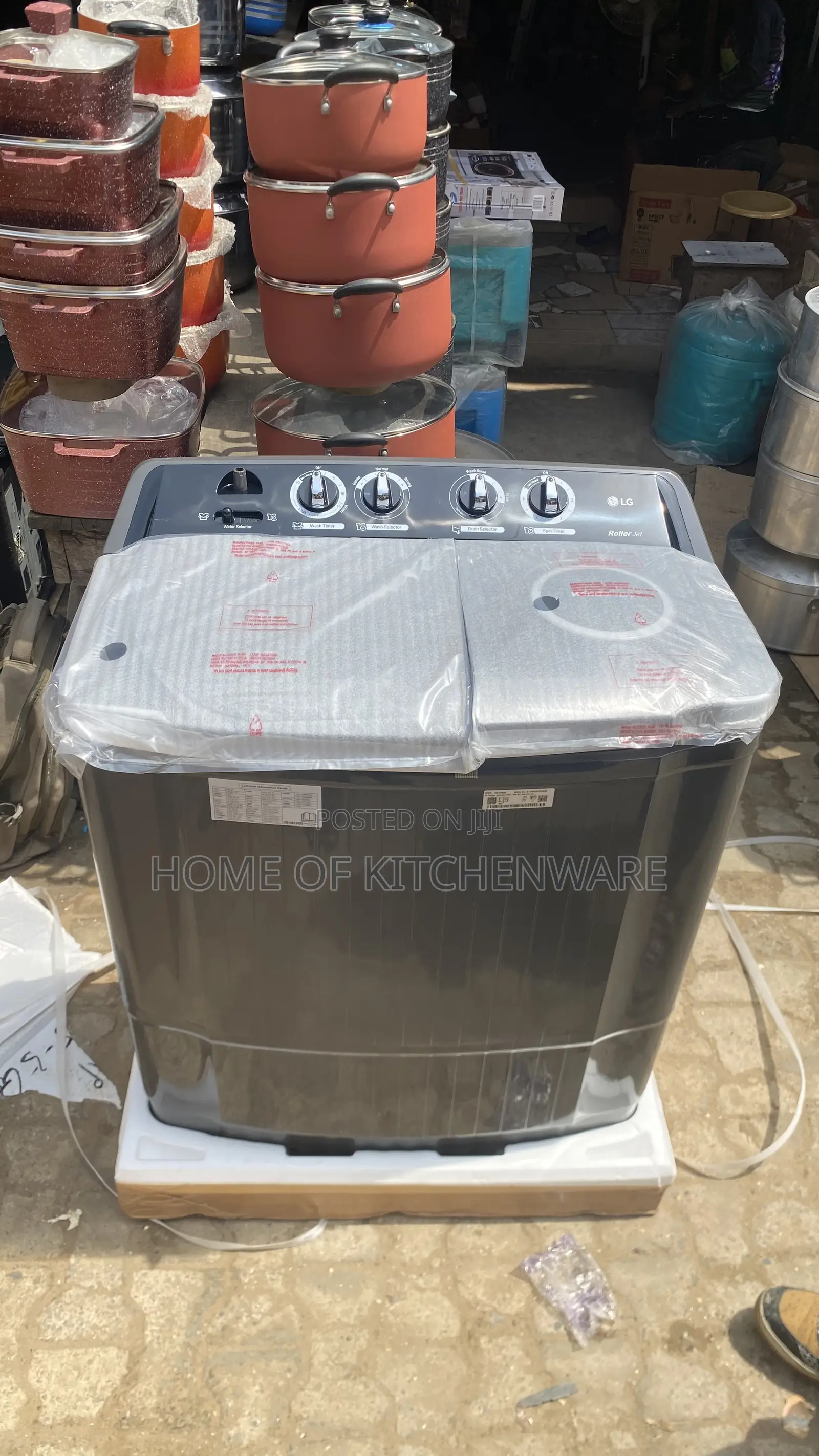 Lg Original Twin Tub 9kg Top Loader Washing Machine