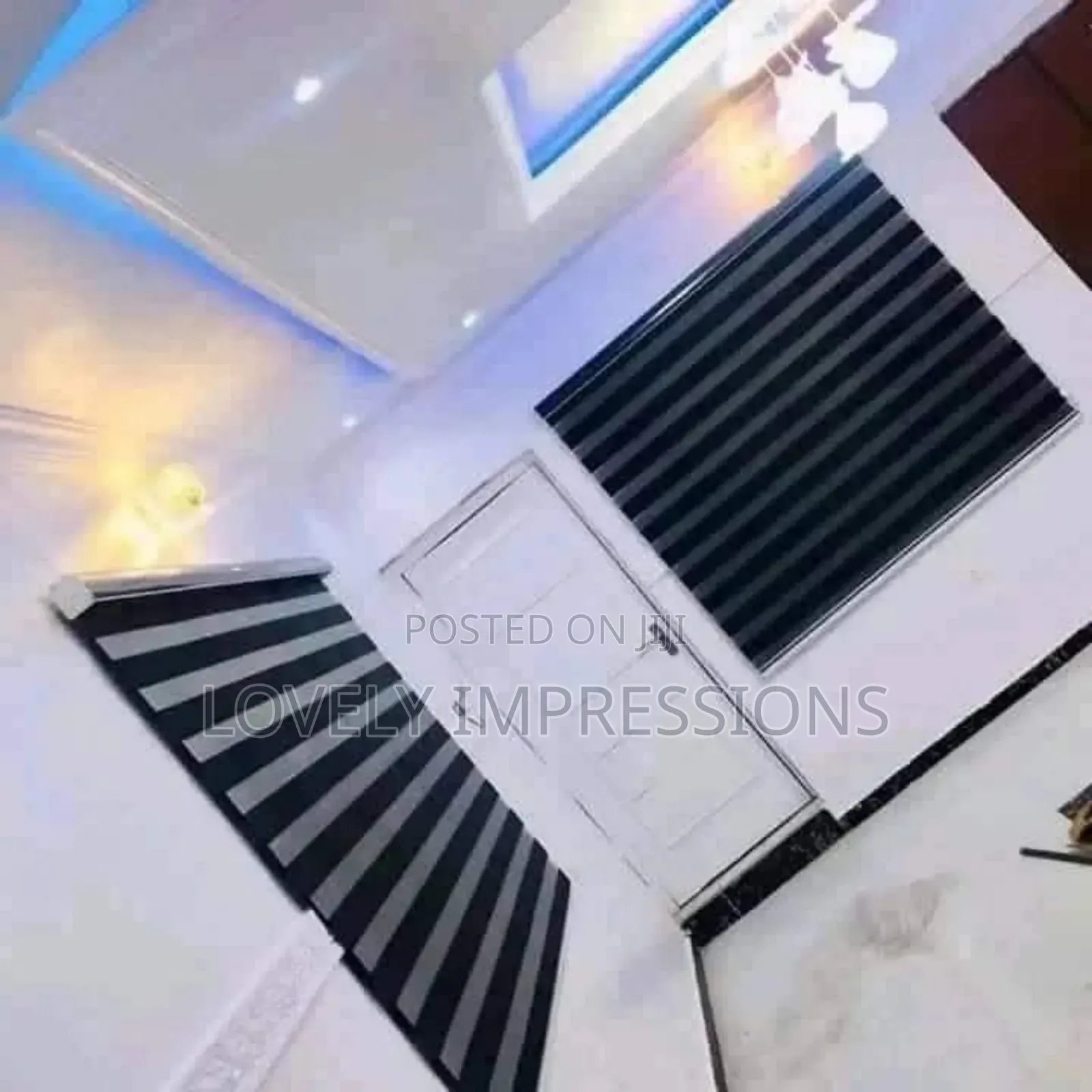 Plain Black Day and Night Window Blinds
