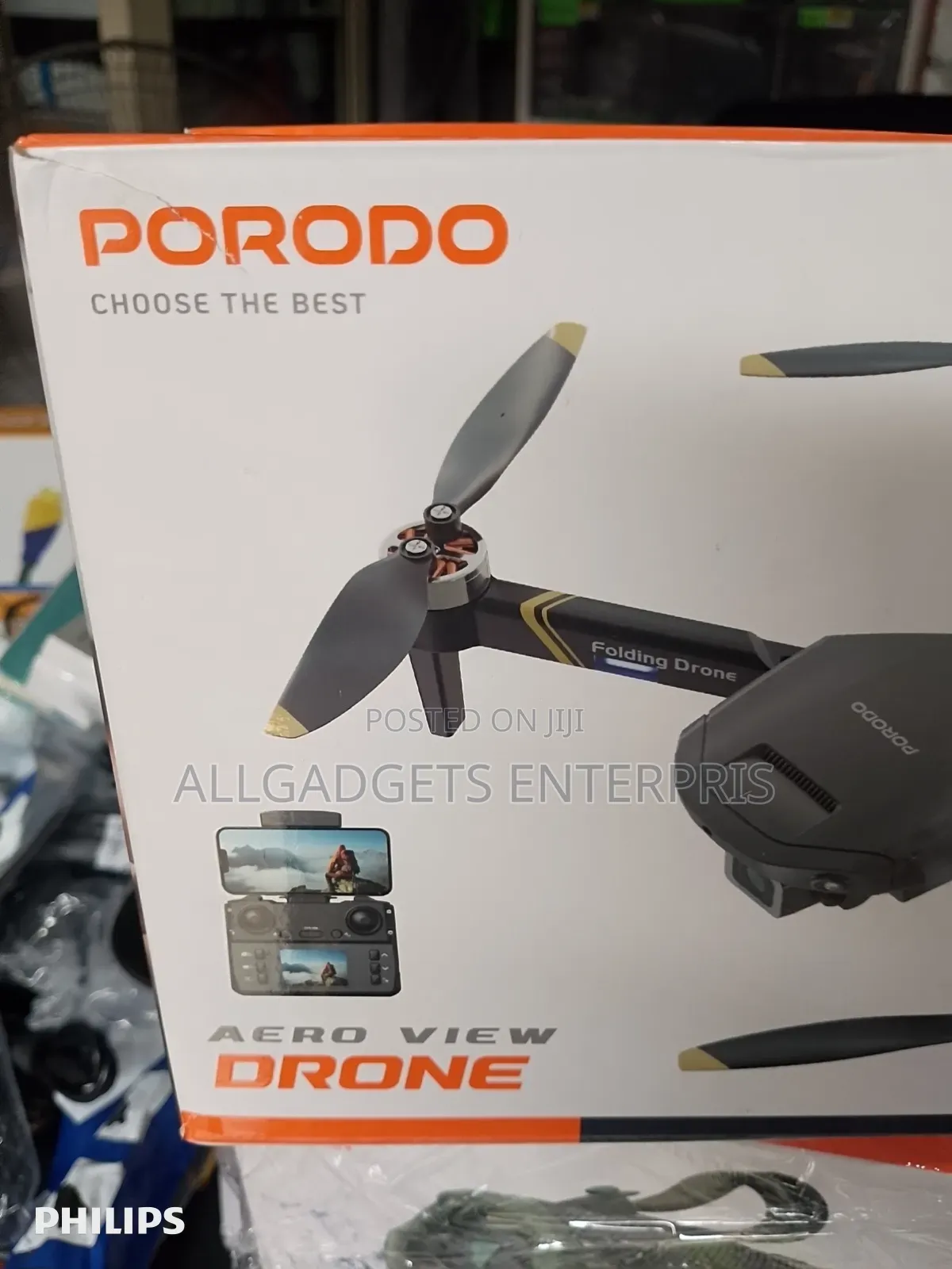 Porodo Aero View Drone – Foldable Quadcopter