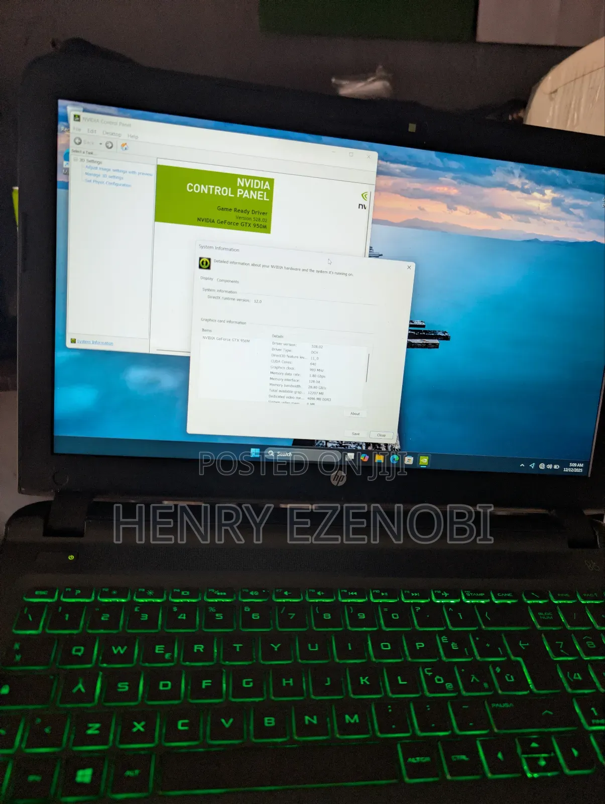 HP Pavilion Gaming Laptop 15-dk2xxx 16GB Intel Core i7 HDD+SSD 256GB