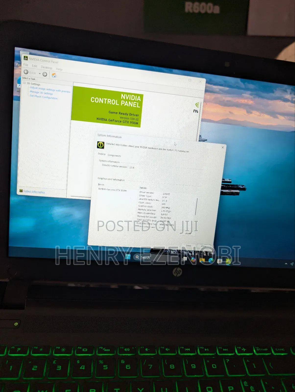 HP Pavilion Gaming Laptop 15-dk2xxx 16GB Intel Core i7 HDD+SSD 256GB
