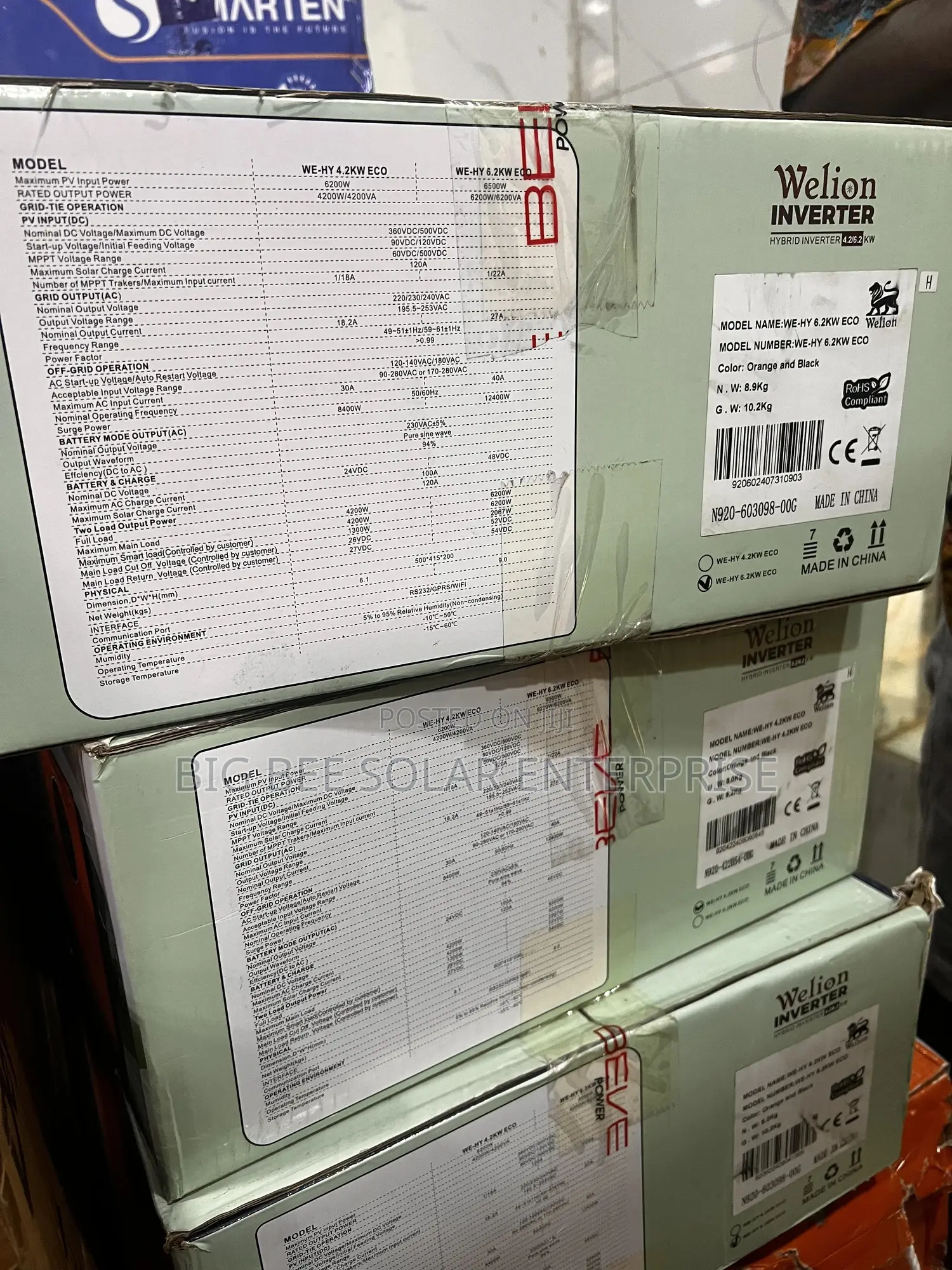6.2kva 48v Welion Hybrid Inverter