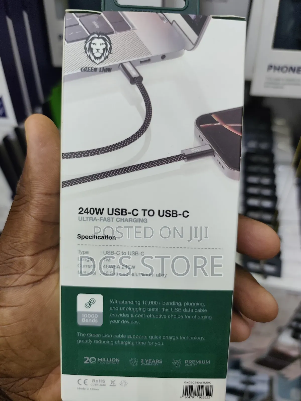 Green Lion 240 Usb C to Usb C Ultra Fast Charging Cable