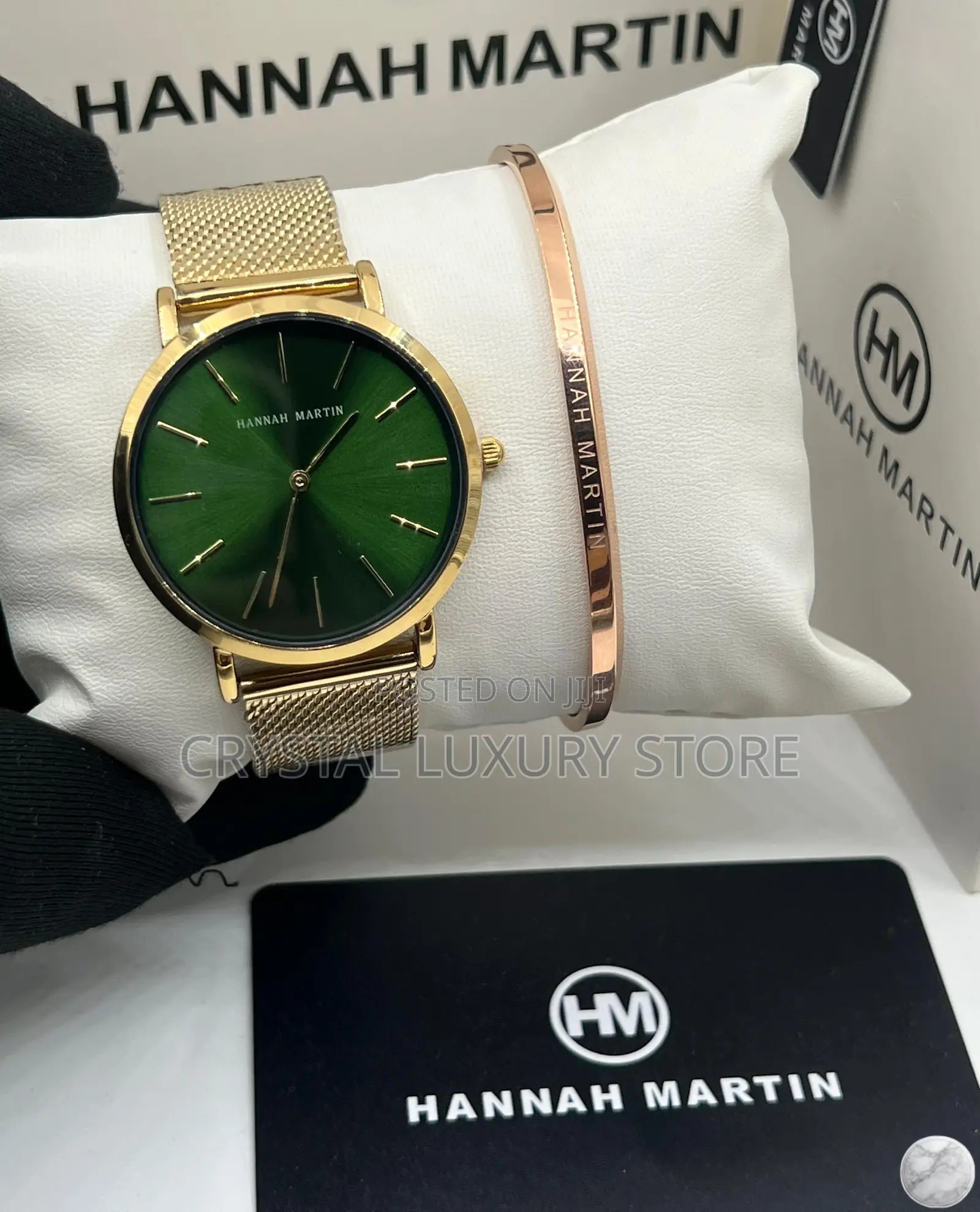 Hannah Martin Quality Men Chain Strap Wristwatch