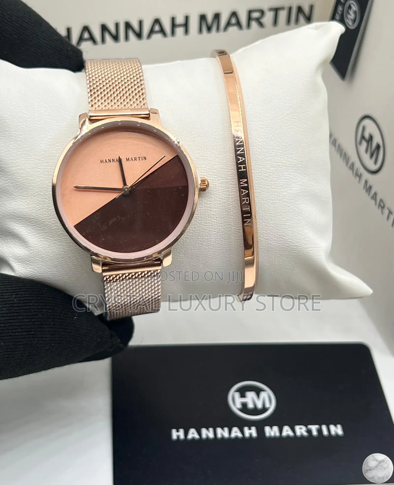 Hannah Martin Quality Men Chain Strap Wristwatch