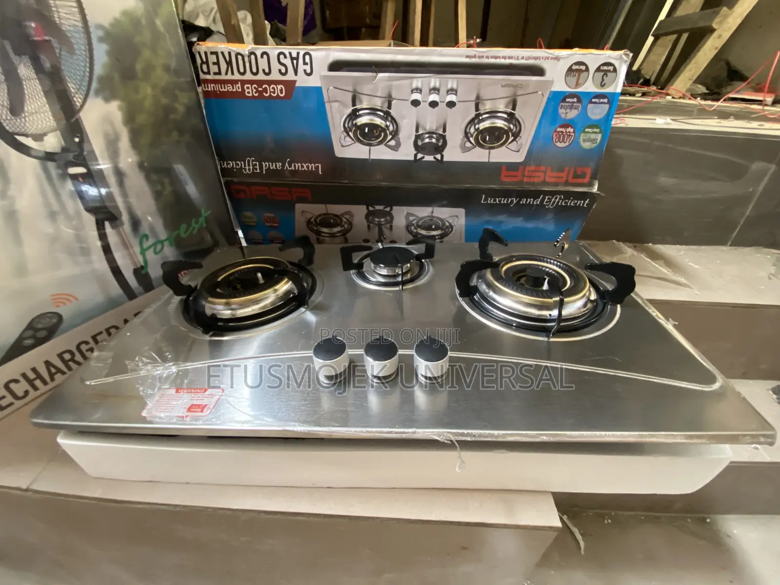 Qasa Build in/Table 3burners Gas Cooker