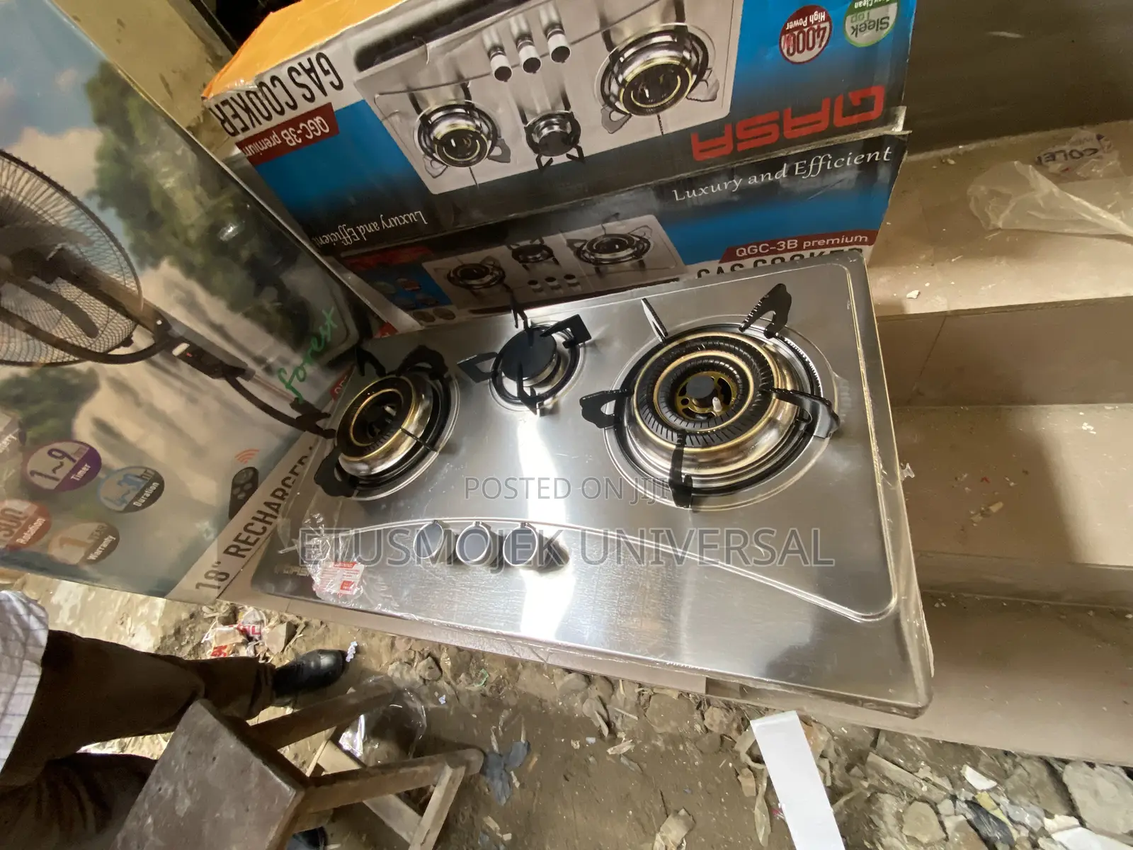 Qasa Build in/Table 3burners Gas Cooker