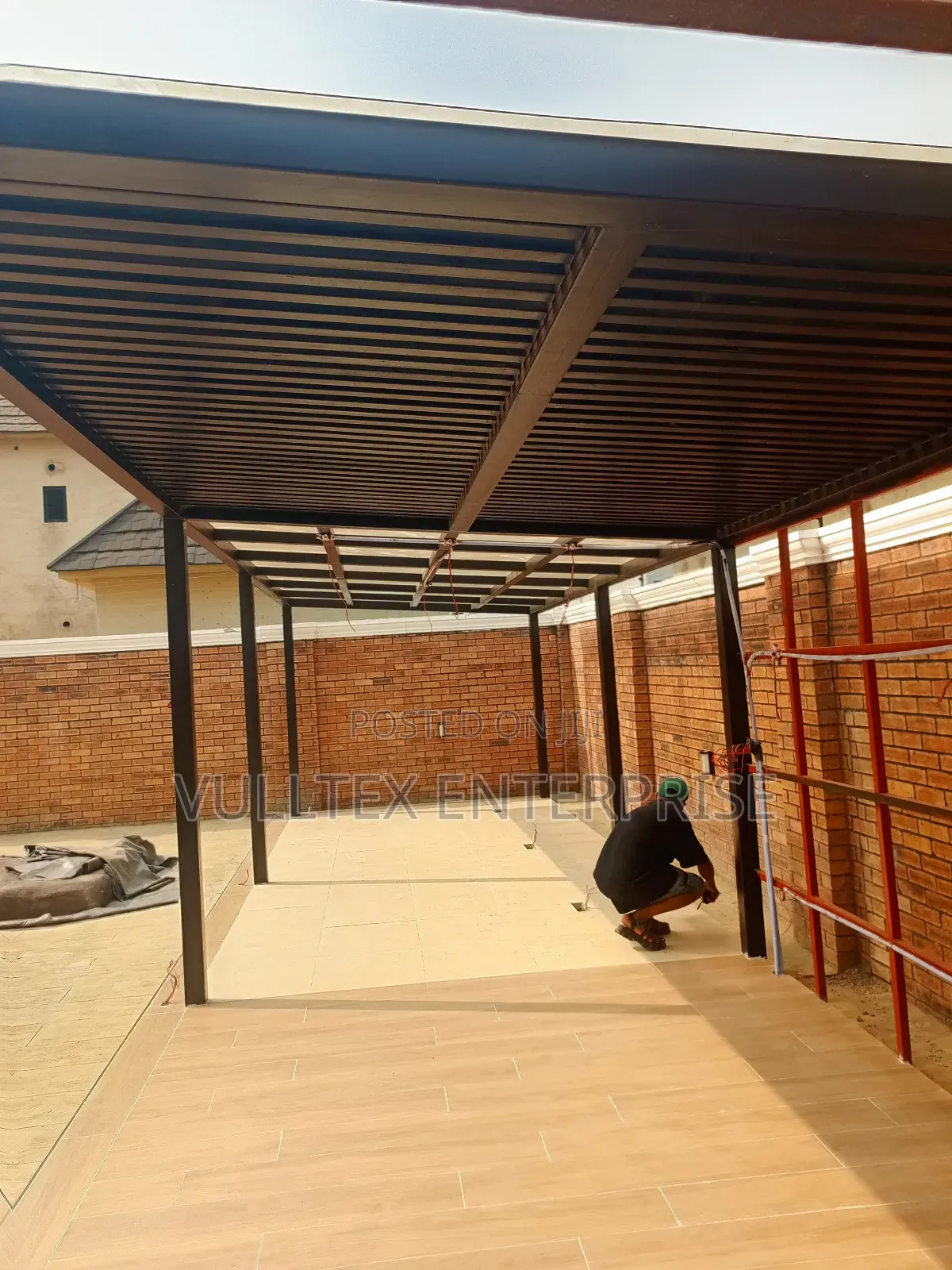 Glass Covered Pergola