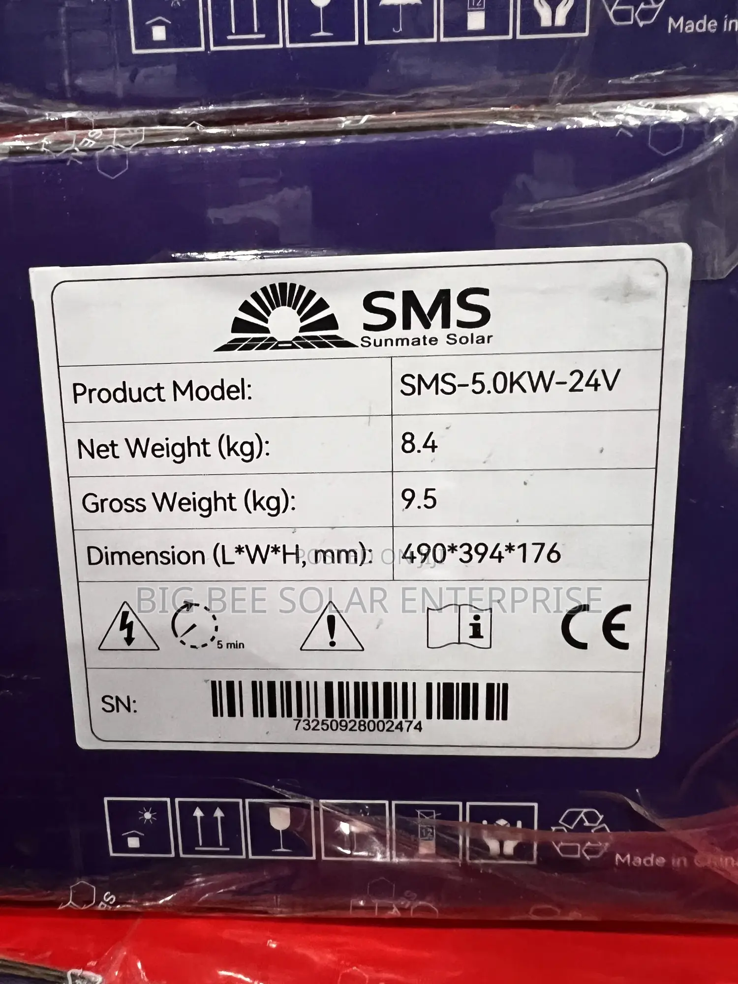 SMS 5kva 24v Hybrid Inverter