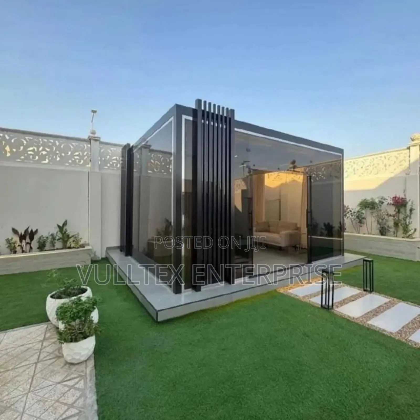 Tinted Glass Enclosed Pergola