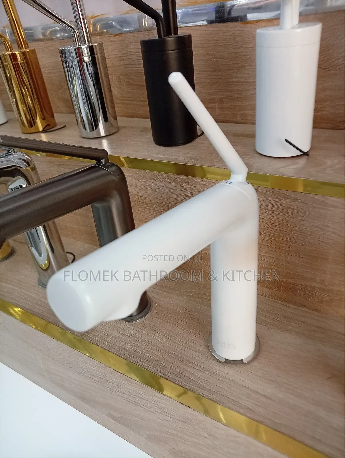 Sleek And Modern Matte-black Mixer Tap.