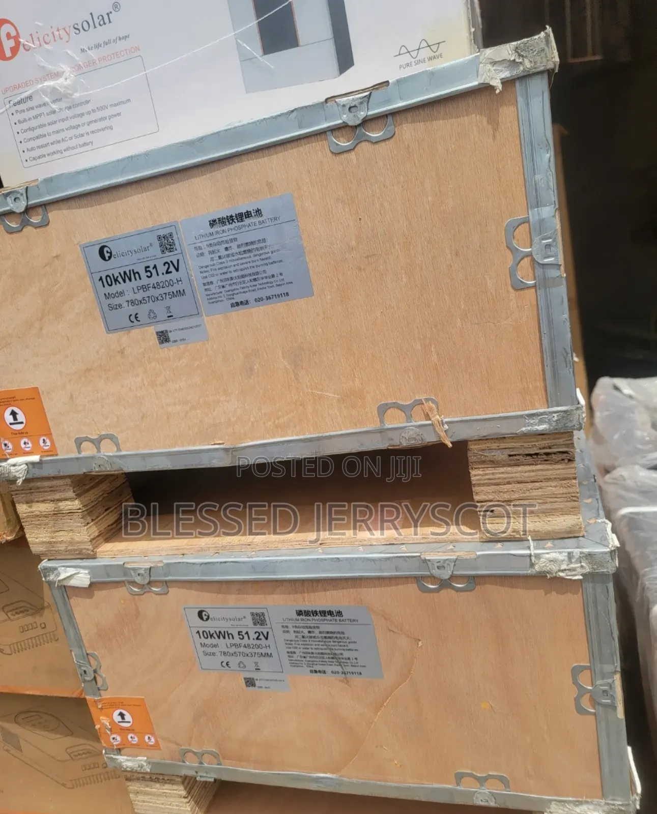 Felicity 10kwh 51.2v Lithium-Ion Solar Inverter Batteries in Stock.