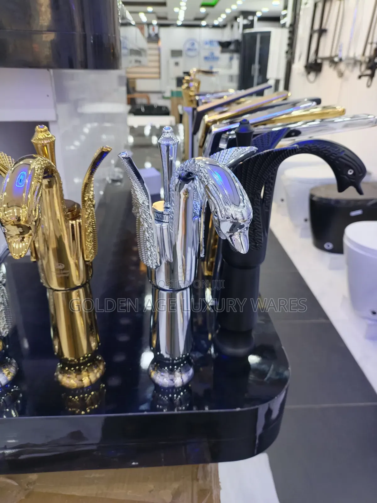 Long Chrome Eagle Basin Mixer Tap
