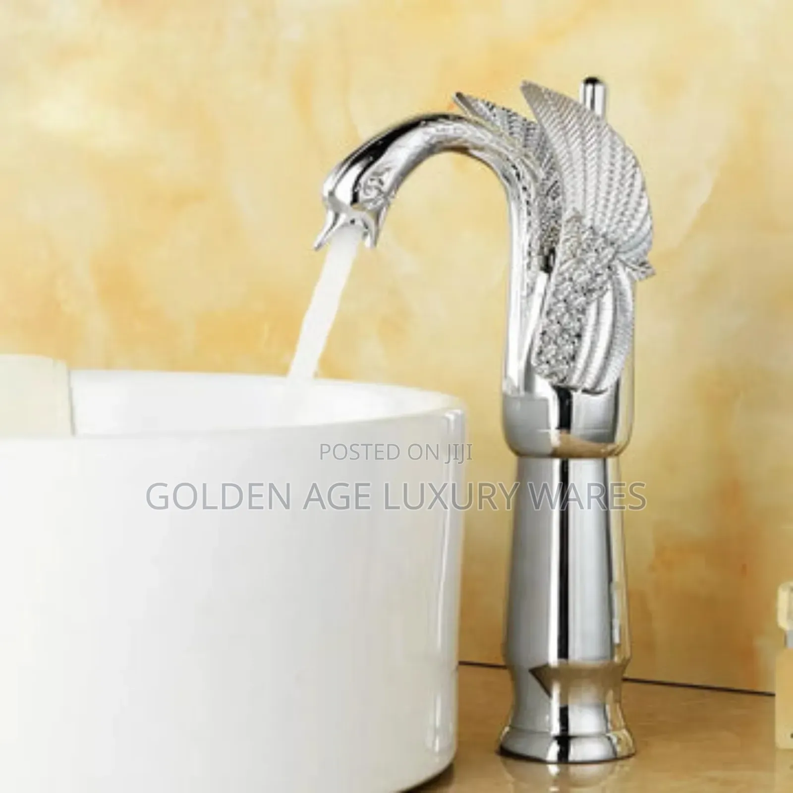 Long Chrome Eagle Basin Mixer Tap