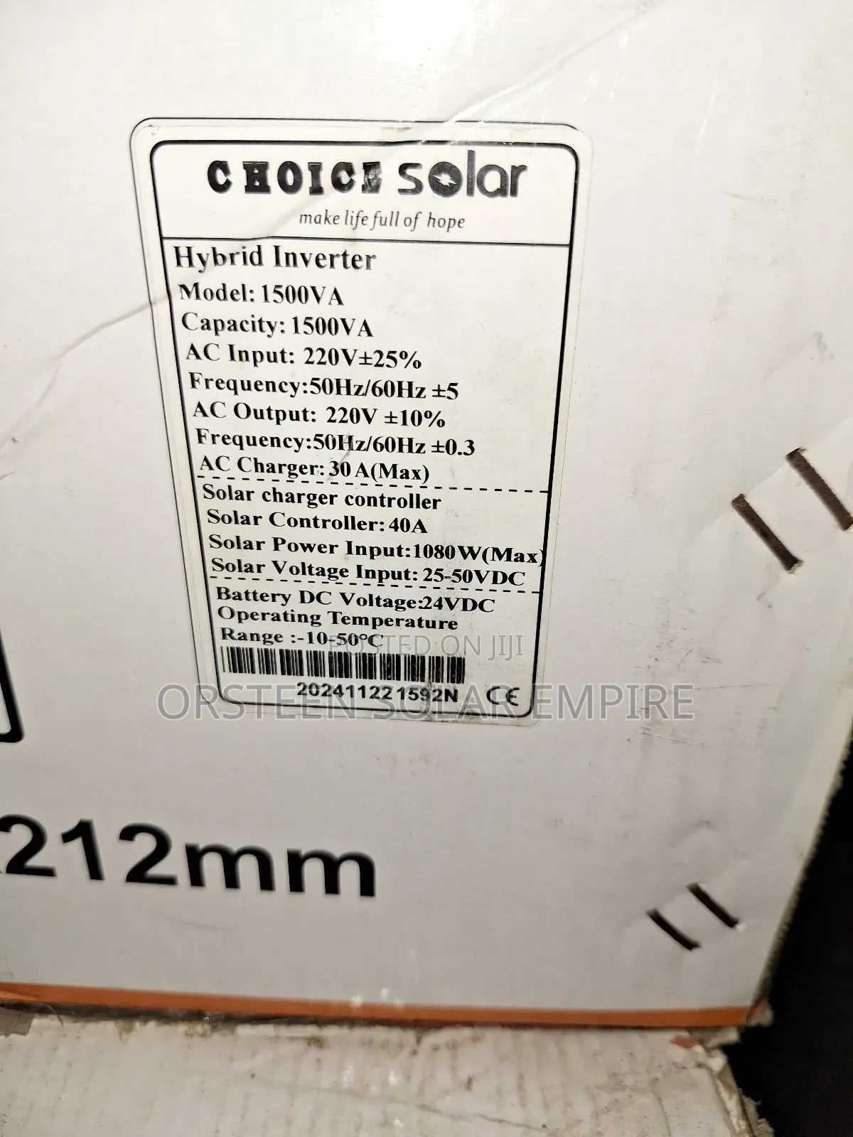 Choice 1.5kva Hybrid Inverter