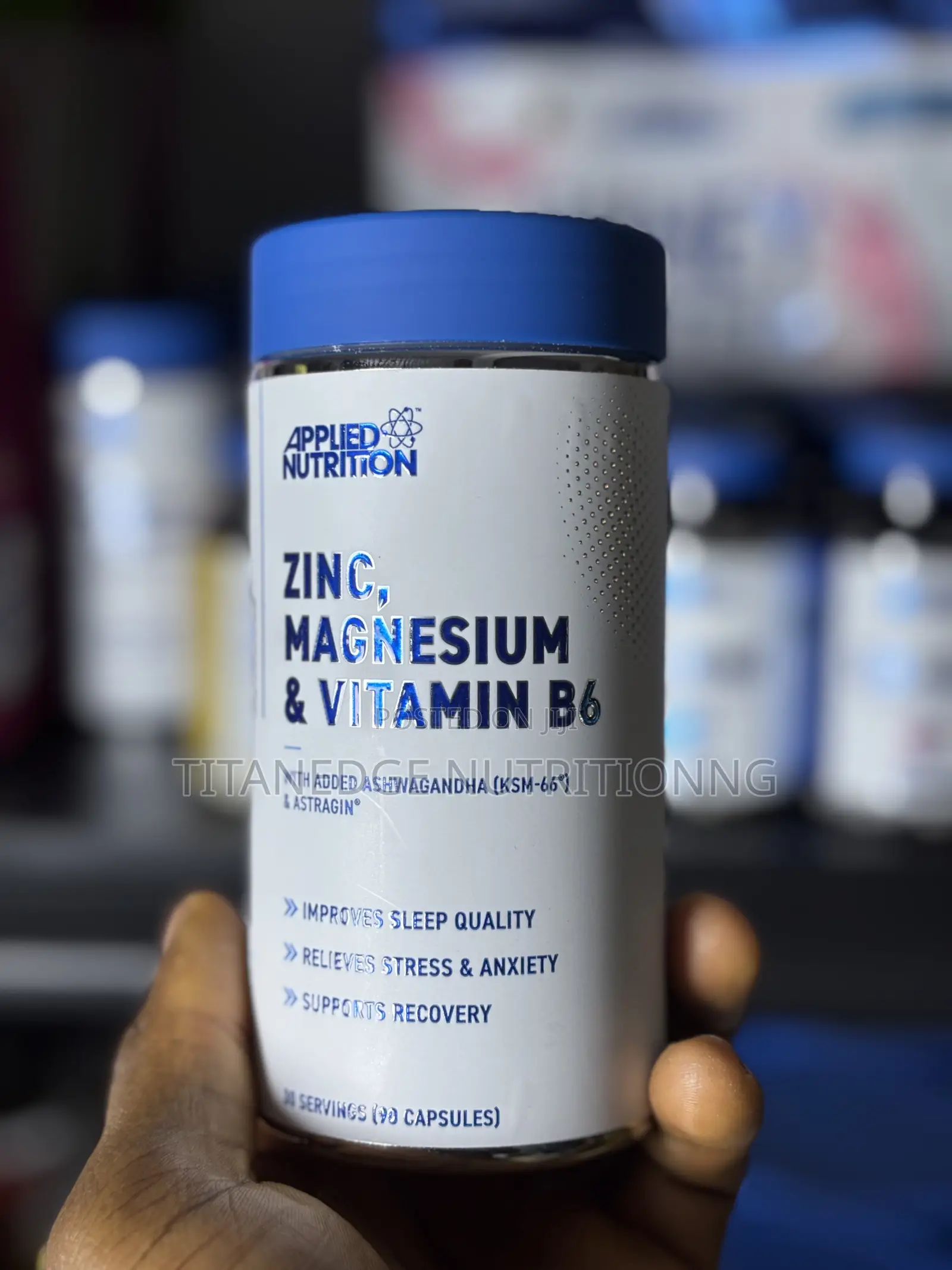 Applied Nutrition Zinc Magnesium and Vitamin B6 Plus Ashwagandha