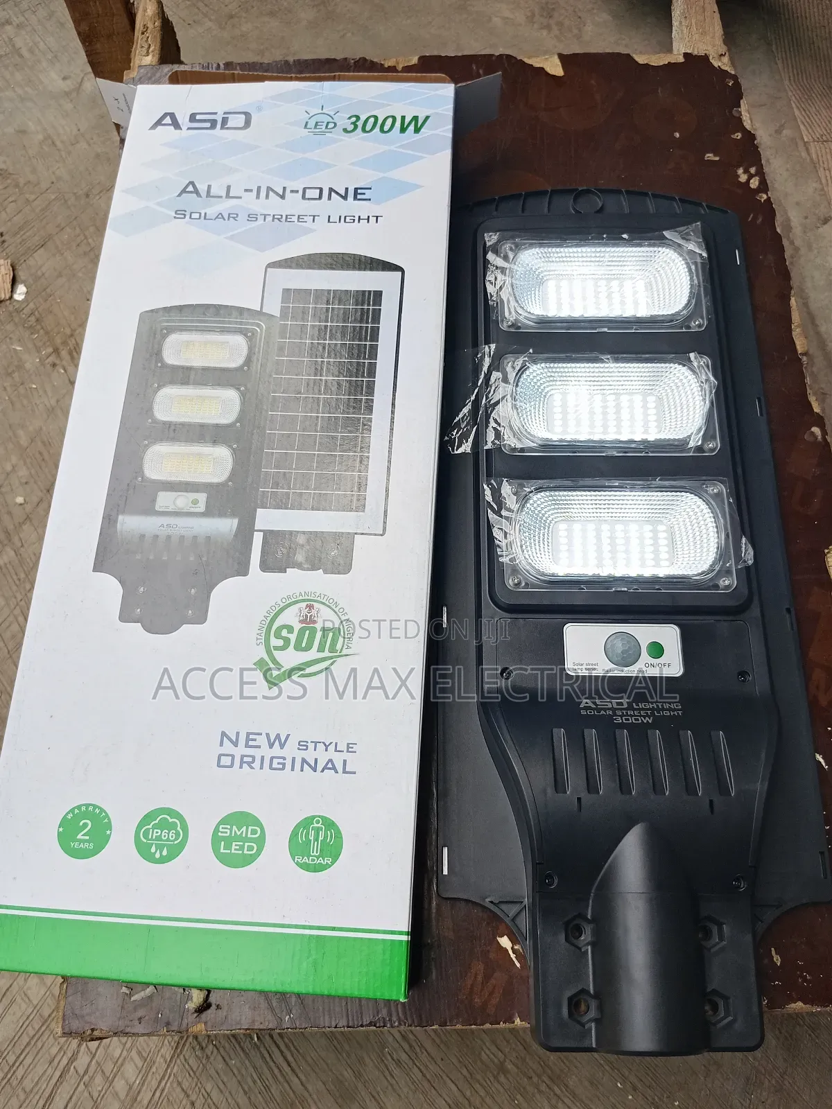 3 Phase.. Street Solar Lights With Solar Panel 300watt