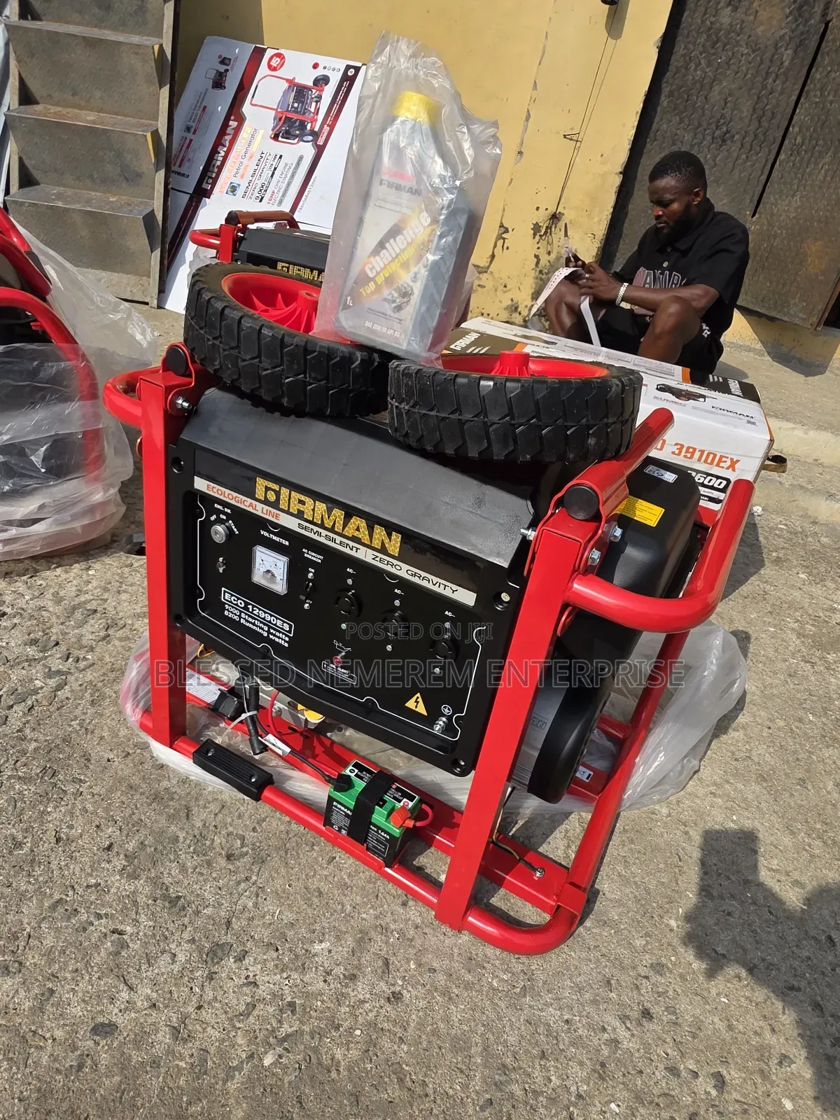 (<<>>10kva)Firman Petrol Generator Model Eco12990e2 100% Copper Coil