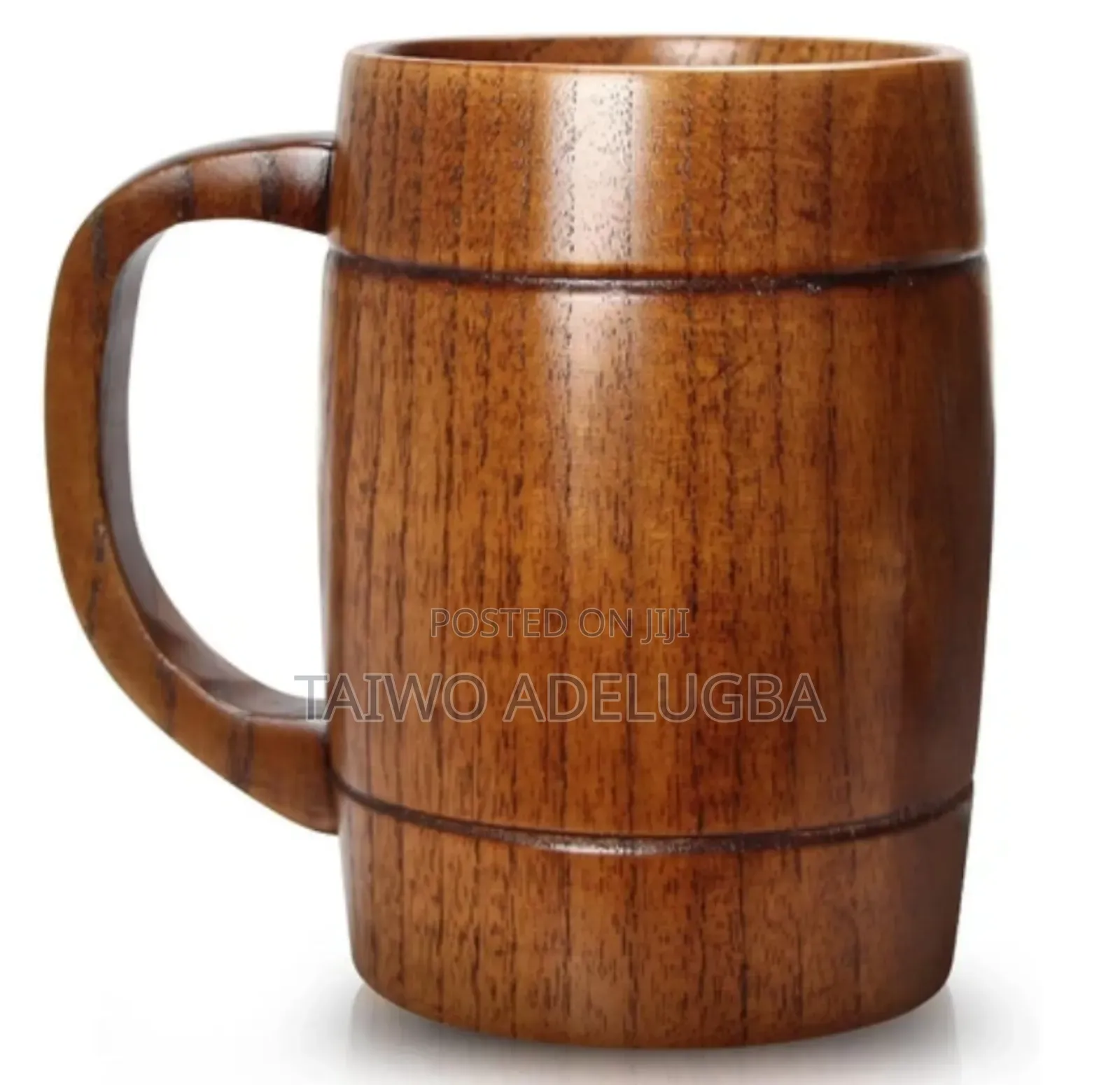 Natural Wooden Mug Cup for Water, Tea