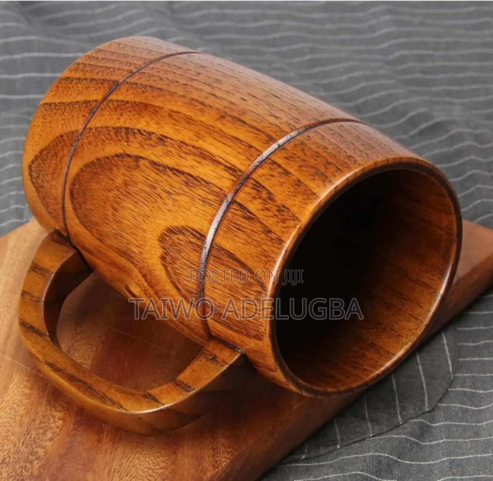 Natural Wooden Mug Cup for Water, Tea