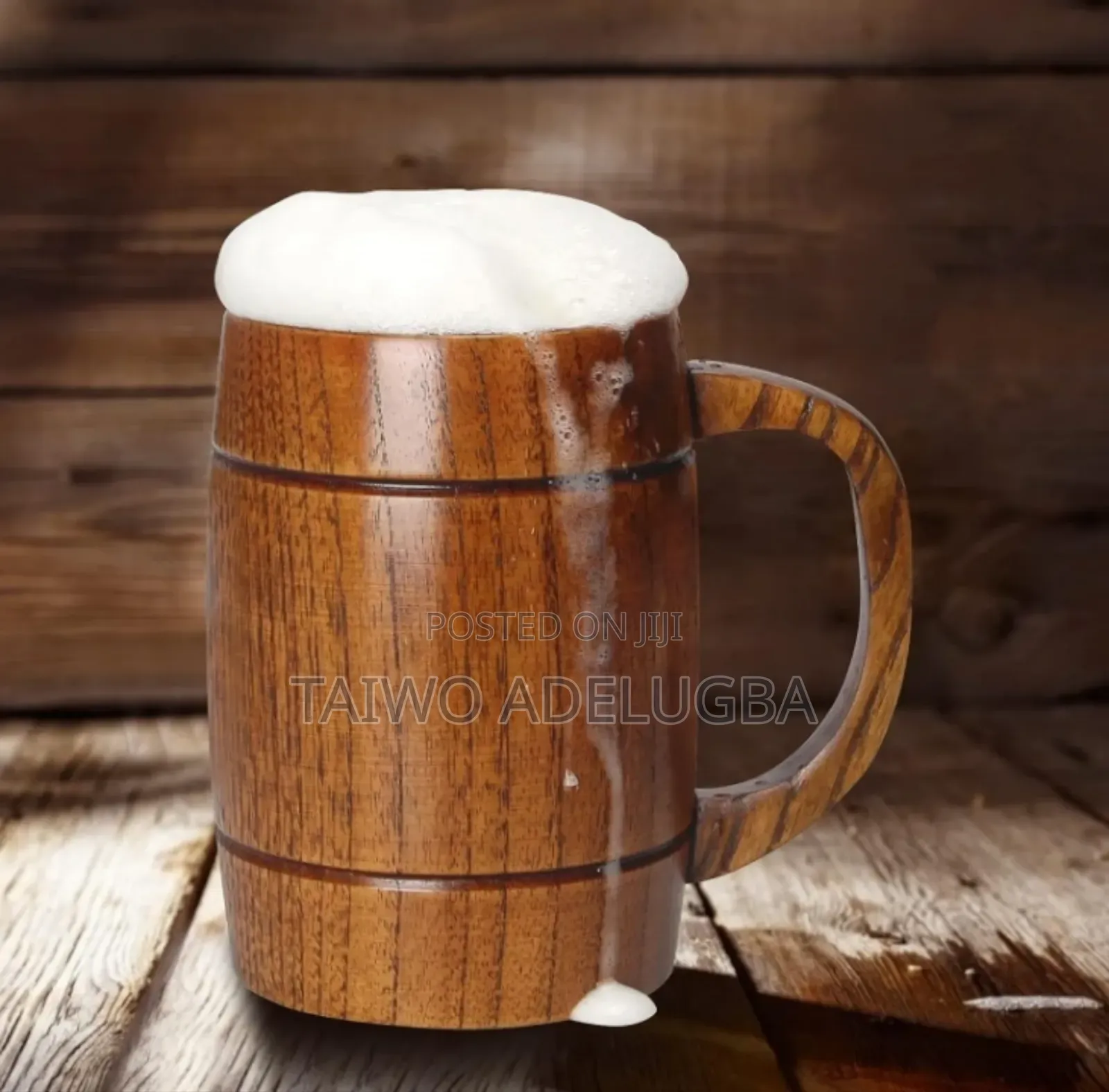 Natural Wooden Mug Cup for Water, Tea