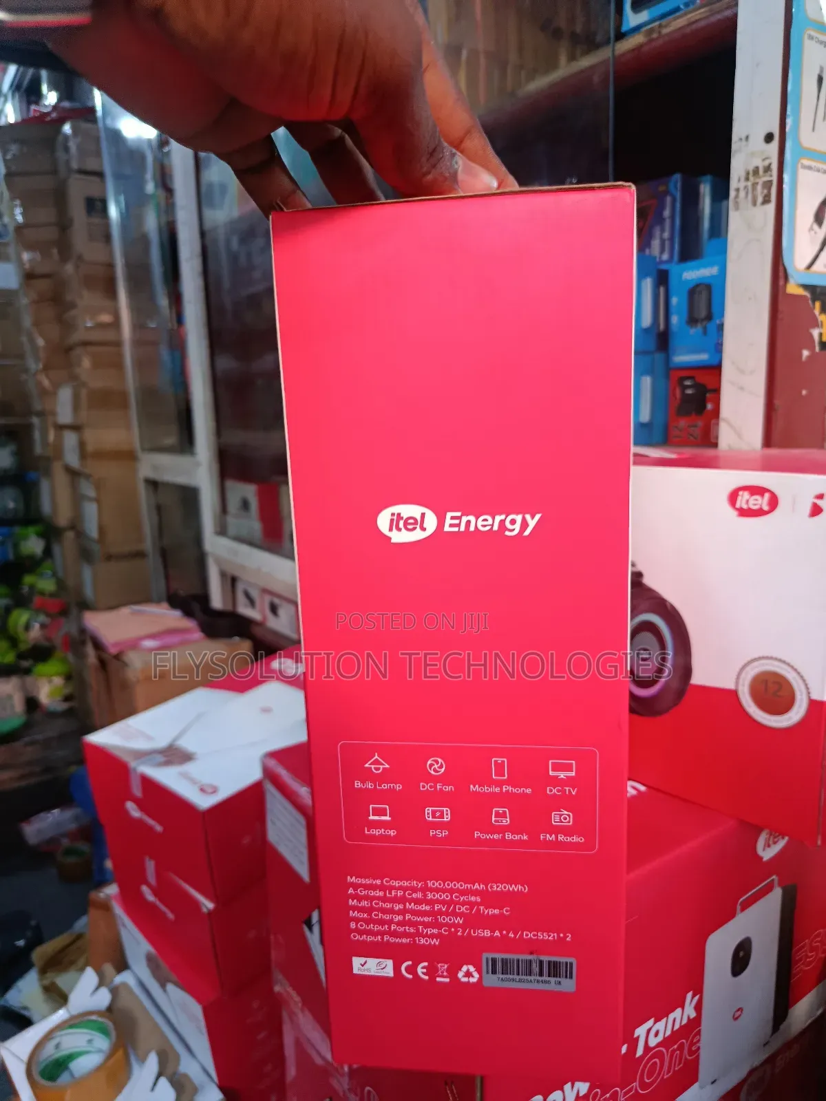 Itel Laptop Power Bank 100000mah 130w (Iess-320t) Mini Power Station