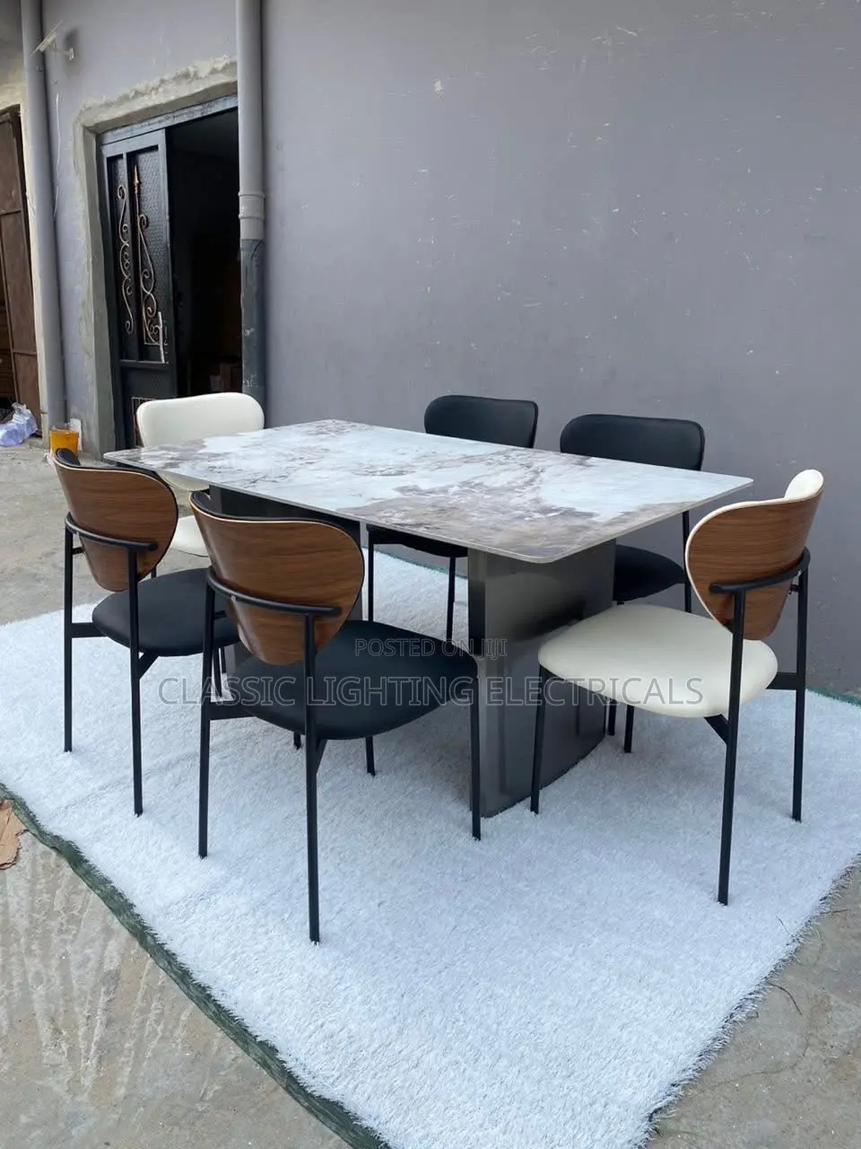 Modern Italian Dining Table And Chair Set