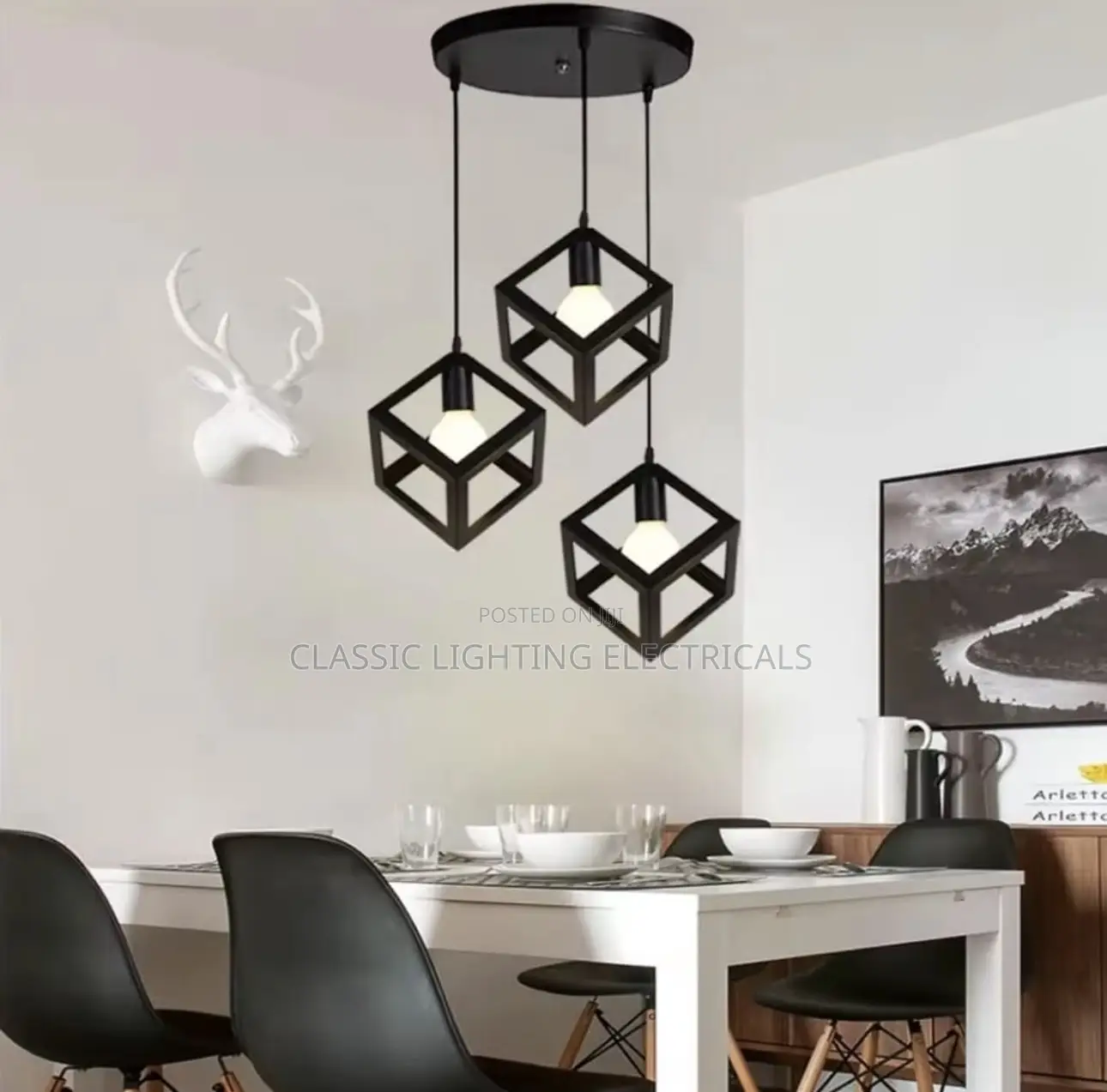 Nordic Fashion Simple Industrial Pendant Lamp Retro Creative Light