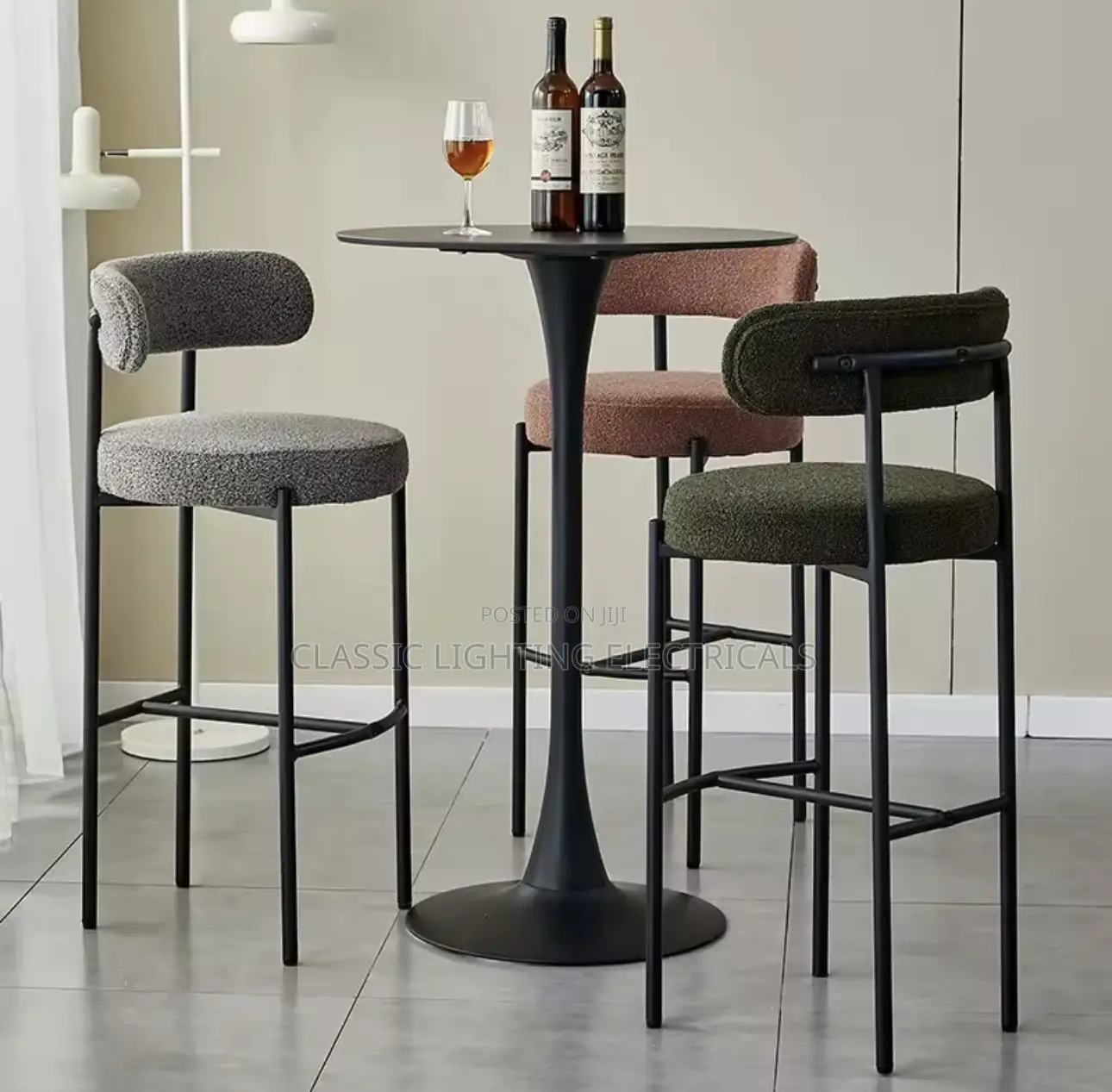 Nordic Bar Chairs Modern And Minimalist High Chairs For Home Use Set