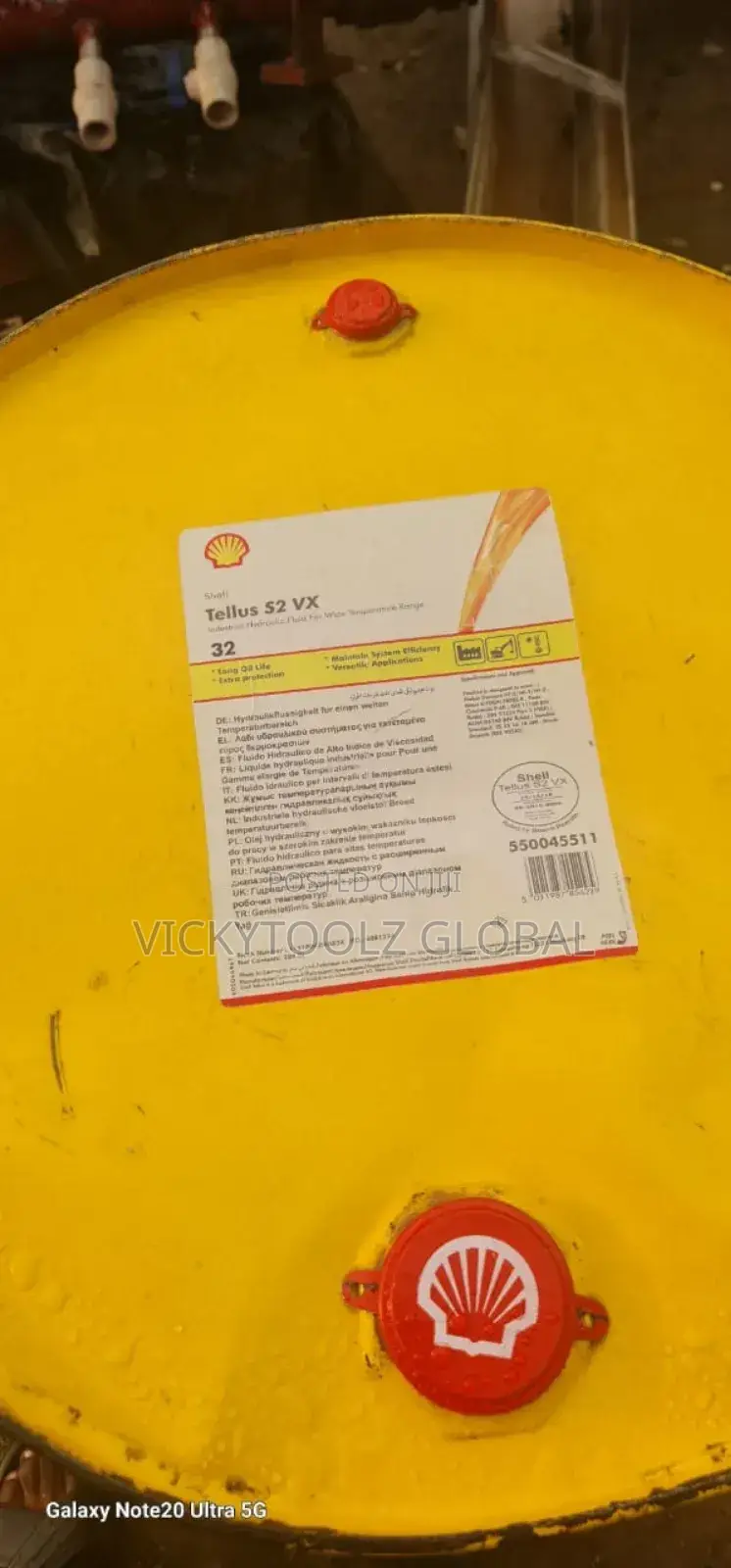 Shell Tellus S2 Vx Industrial Hydraulic Fluid 32 (208liters)
