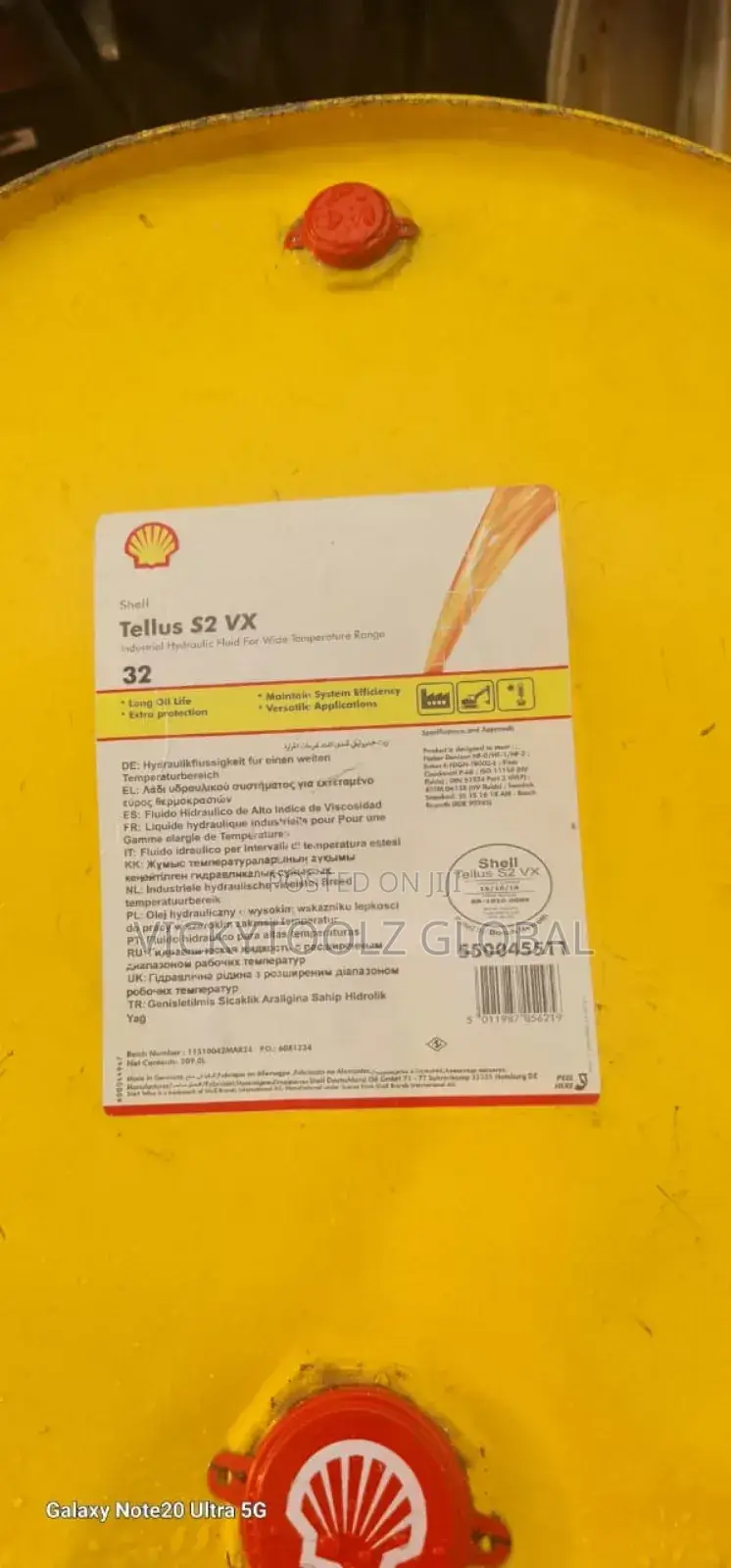 Shell Tellus S2 Vx Industrial Hydraulic Fluid 32 (208liters)