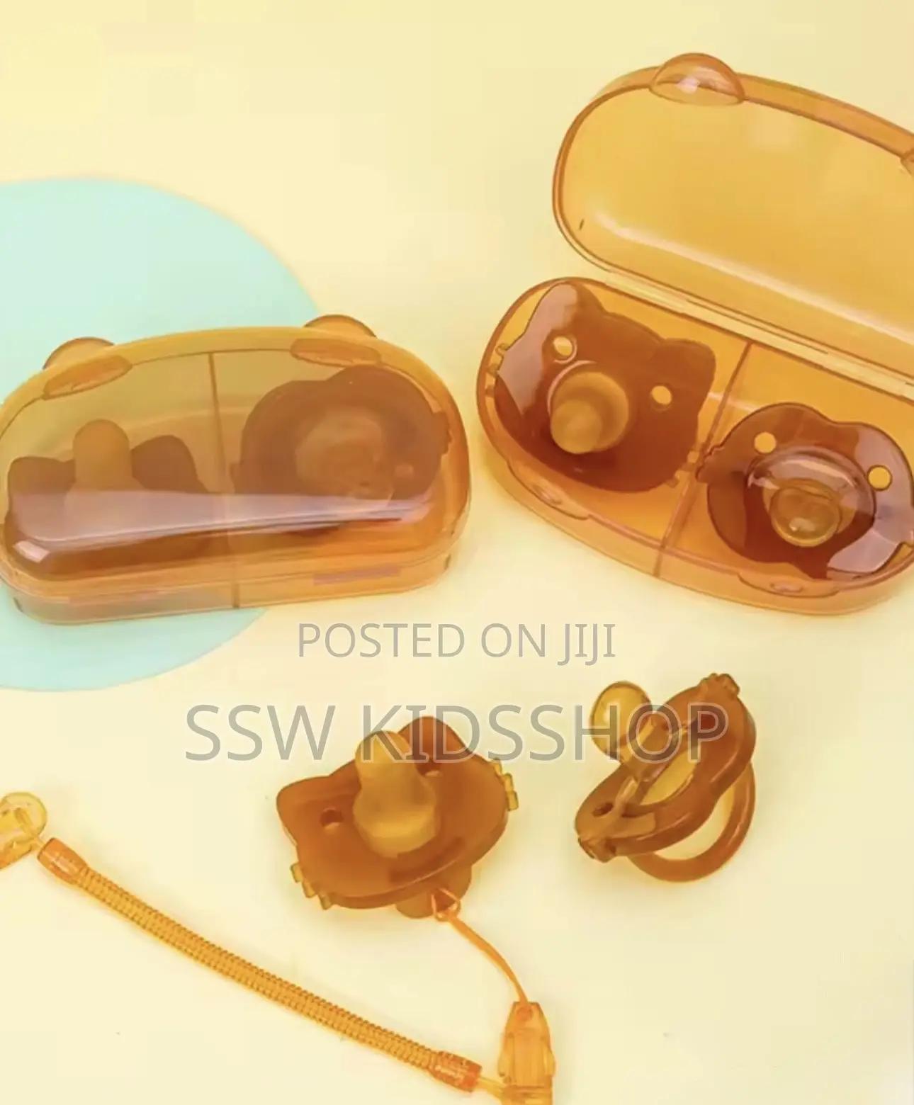 Baby 2 in 1 Silicone Pacifier /Soother With Holder