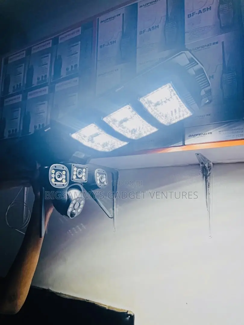 3video Ai Solar PTZ Camera+Street Light 2 in 1 (4g )