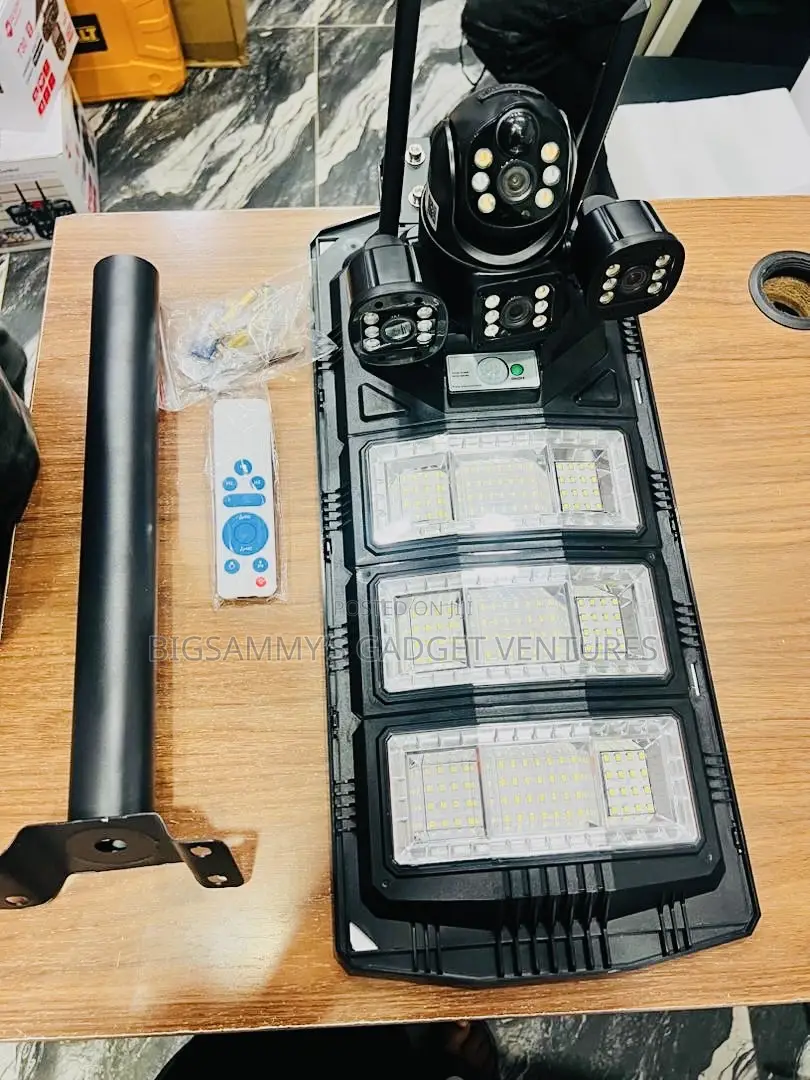 3video Ai Solar PTZ Camera+Street Light 2 in 1 (4g )