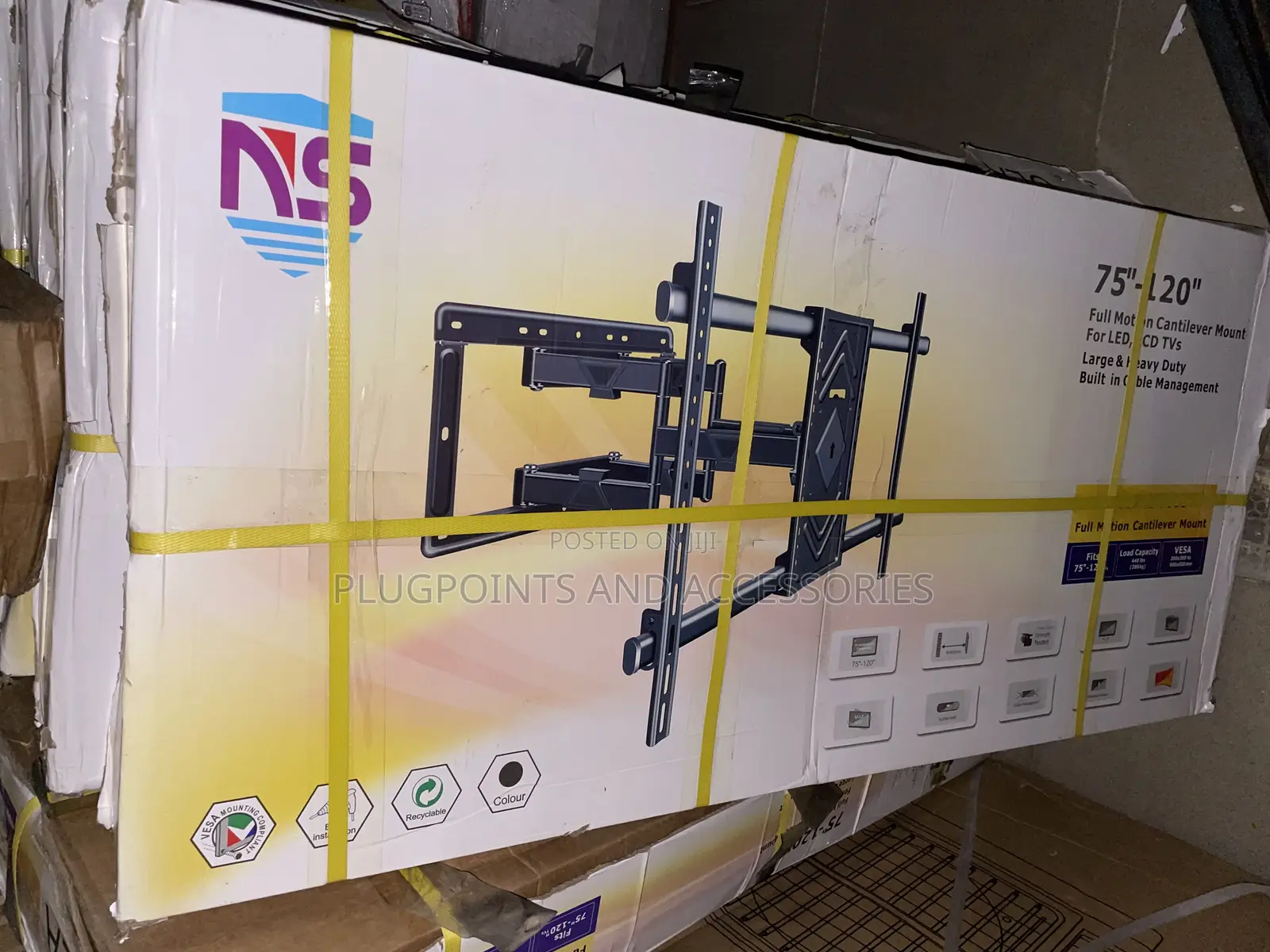 Tv Wall Mount 75 - 120” Adjustable