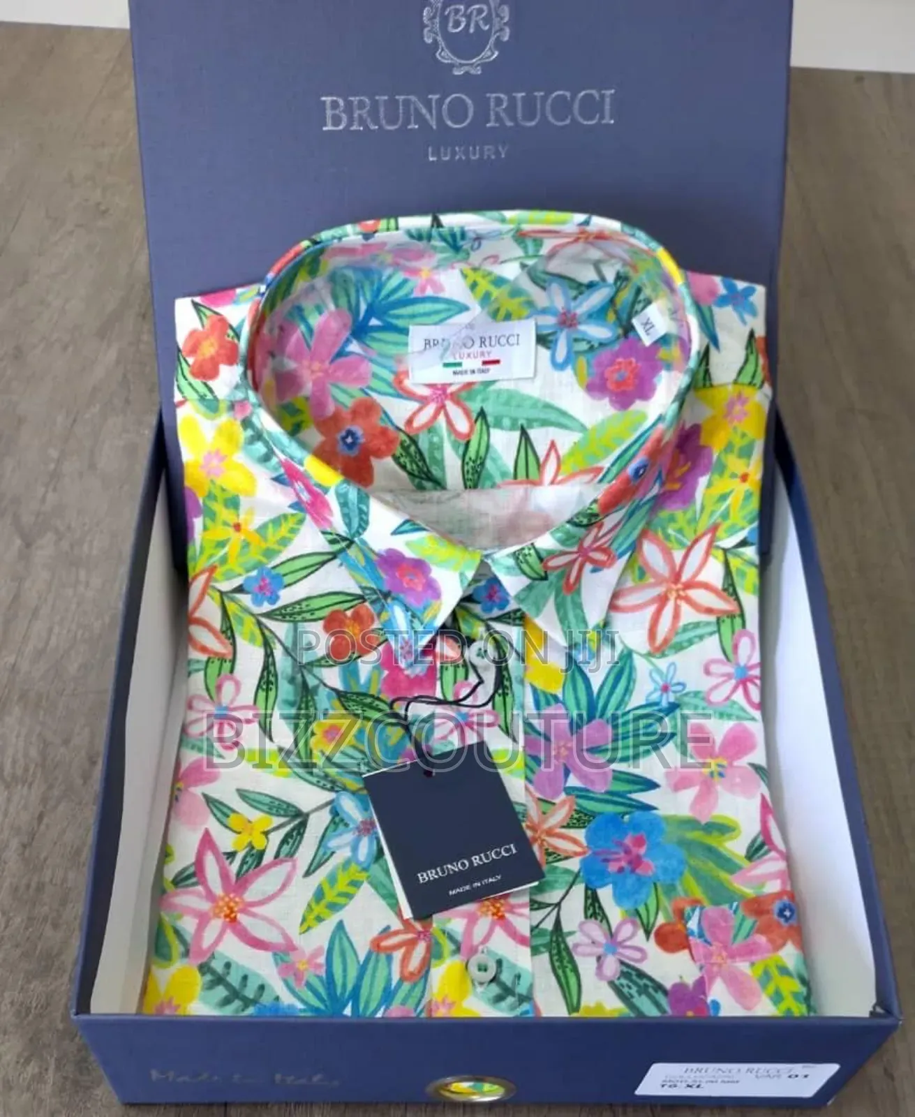 Original Italian Bruno Ricci Short Sleeve Shirts Available in Store