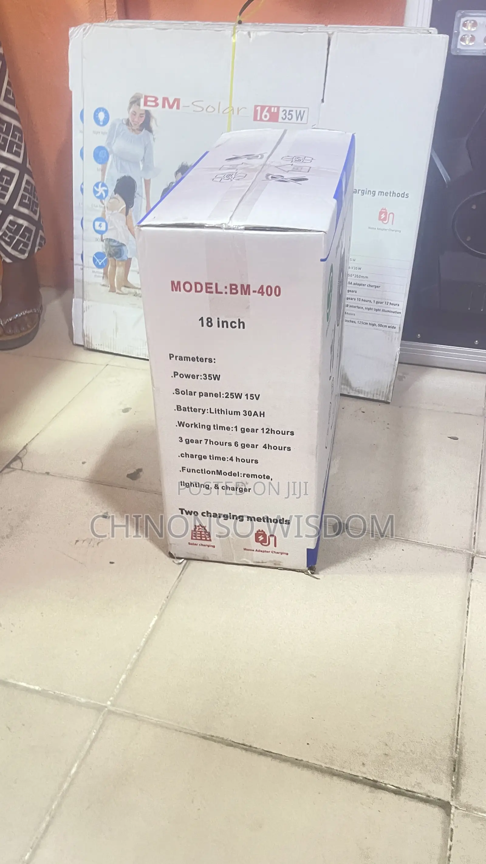 18 Inches Solar Fan
