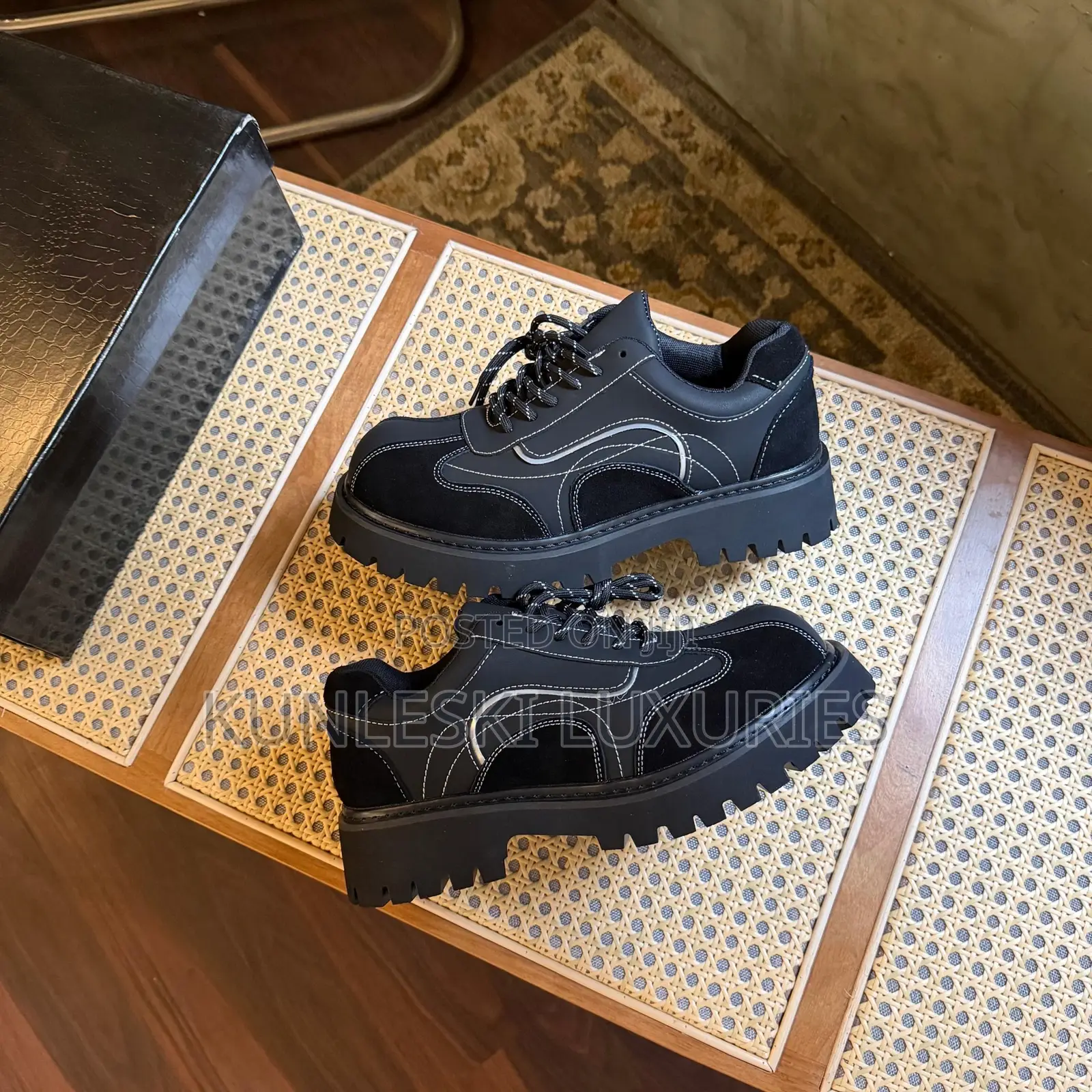 Original Derby Black Lace Up Shoe For Men