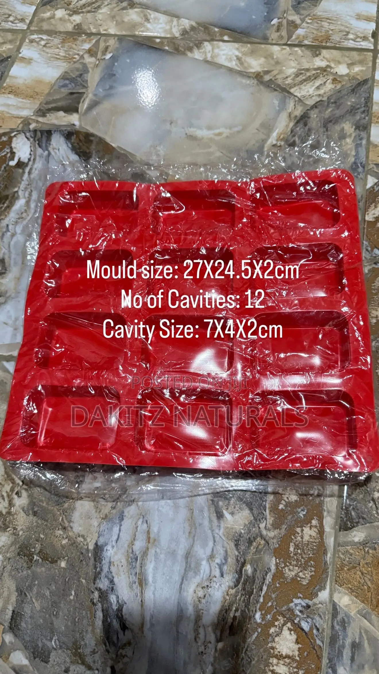 Rectangular Mould 12 Cavities
