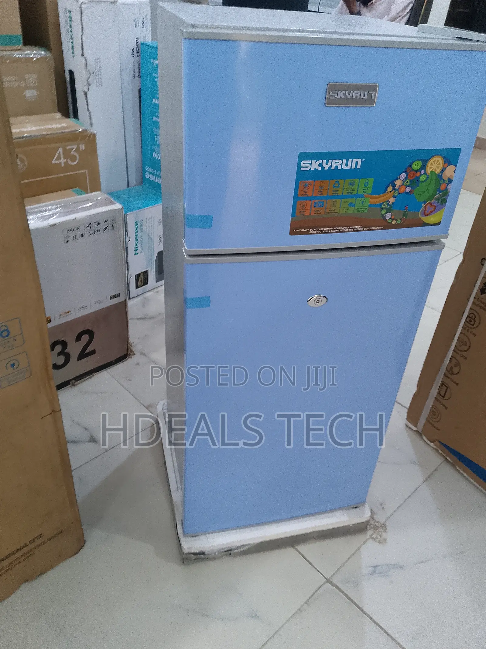 Skyrun Double Door Refrigerator 85 Liters – Strong Reliable
