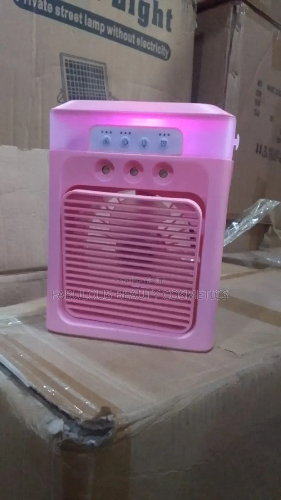 Mini Mist Cooling Rechargeable Ventilatue Air Cooler Fan.