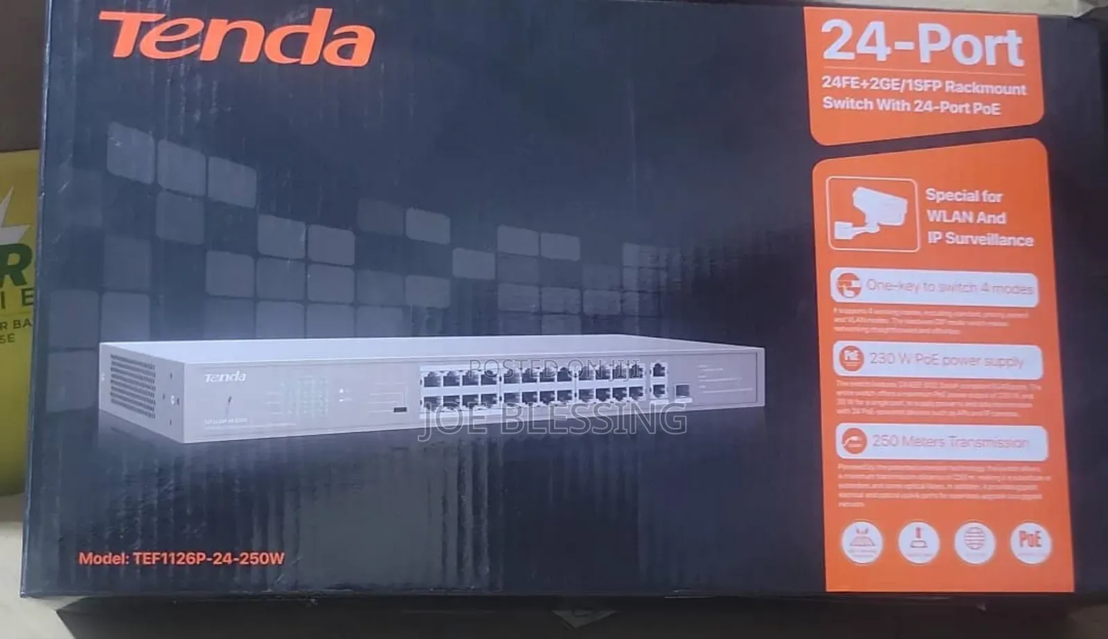 24port-24fe+2ge/1 Sep Rack Mount Switch With 24-Port Poe