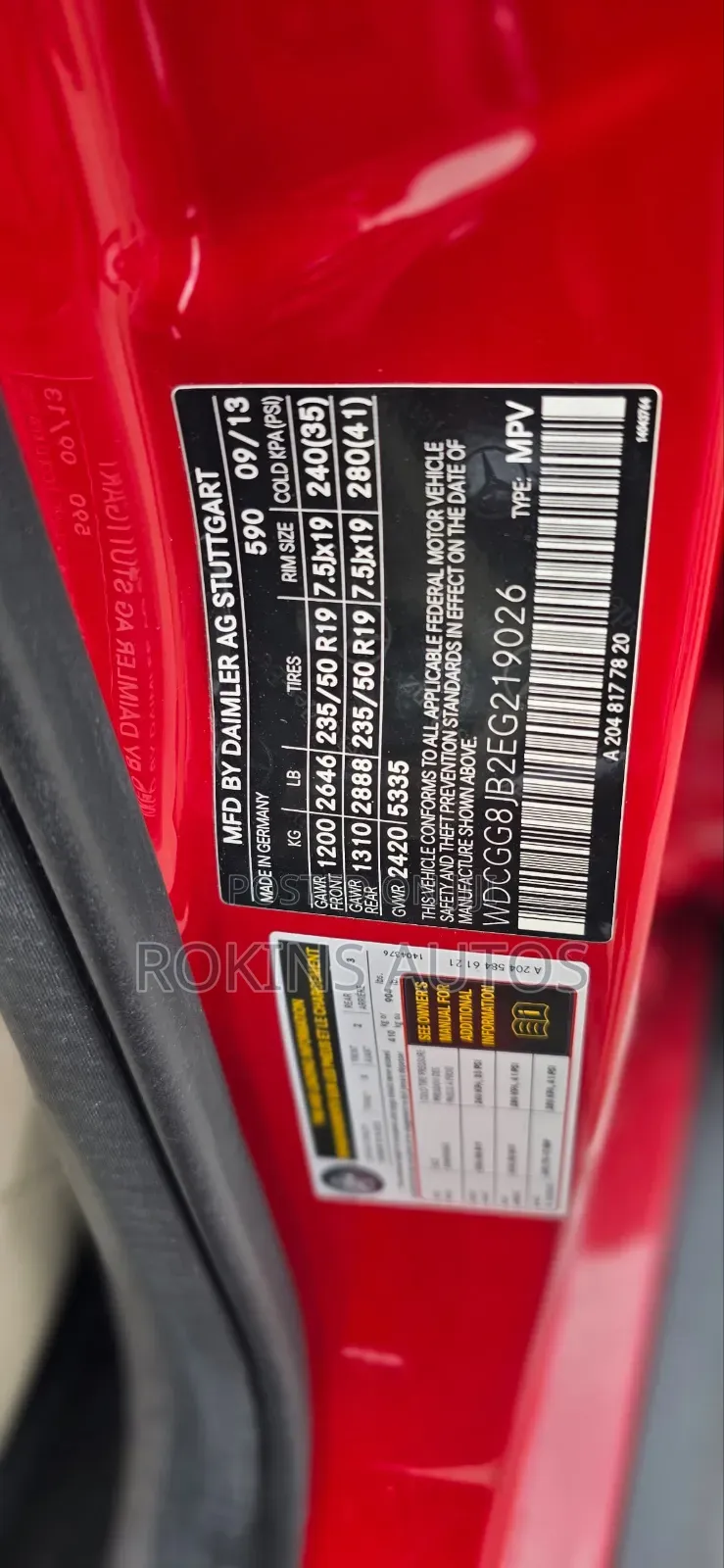 Mercedes-Benz GLK-Class 350 4MATIC 2013 Red