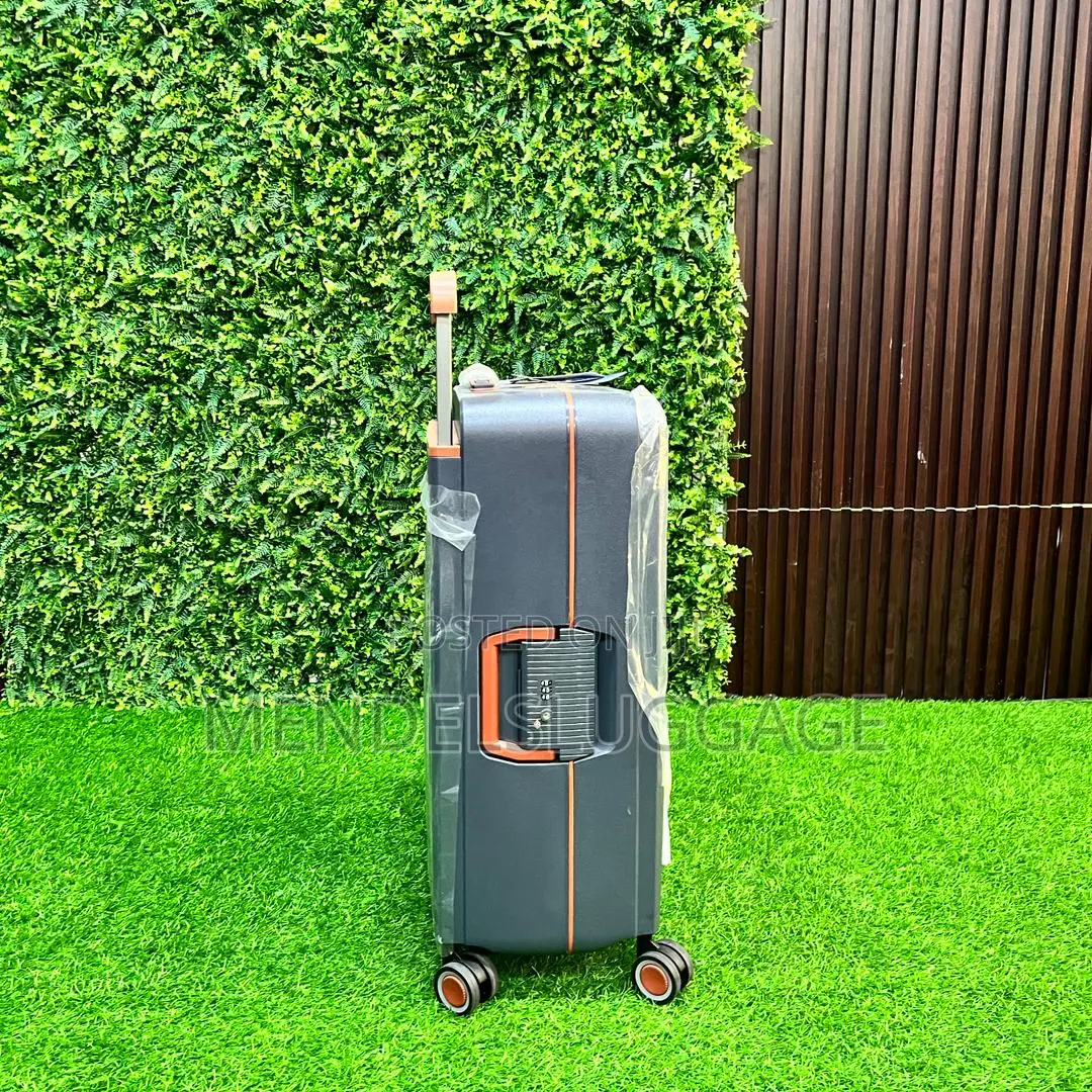 3-in-1 Hard Shell Travel Luggage Set With Spinner Wheels (Gray)