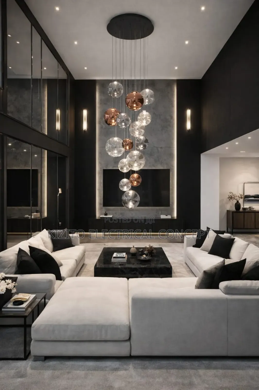 Void Dropping Pendant Chandelier