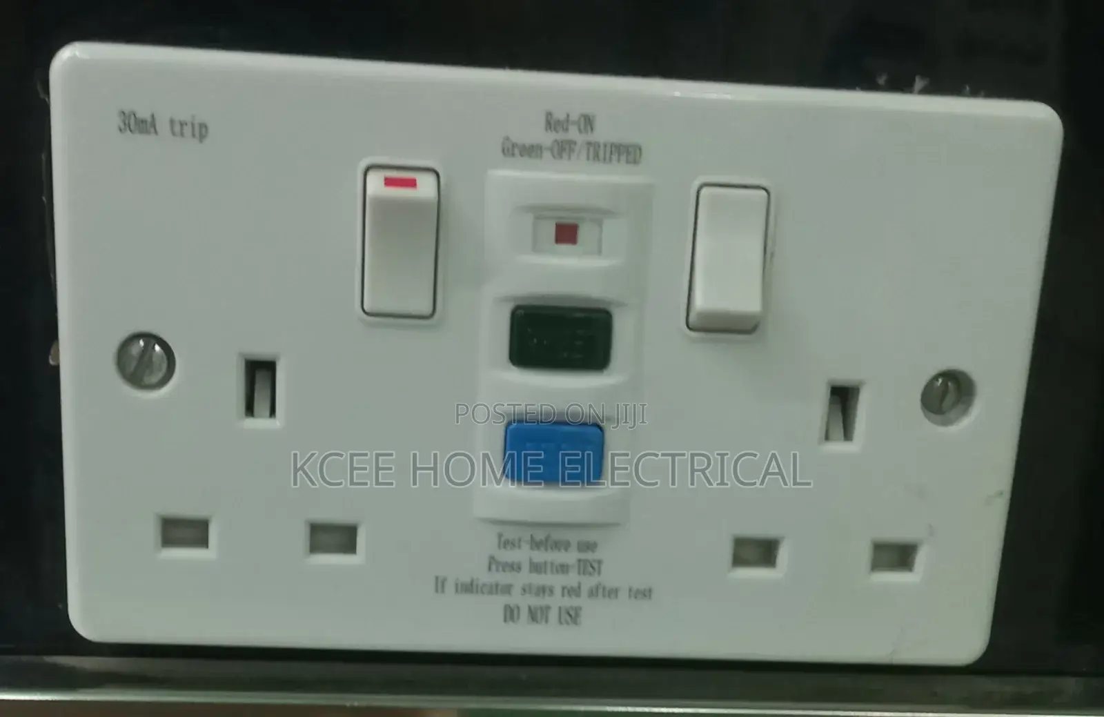 RCD Surge Protection Socket With Test Reset | Anti-Electric Shock